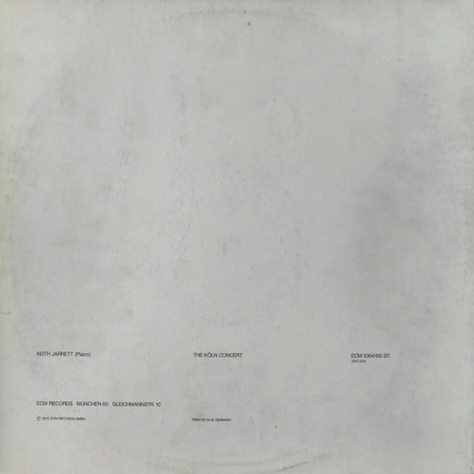 KEITH JARRETT - The Köln Concert