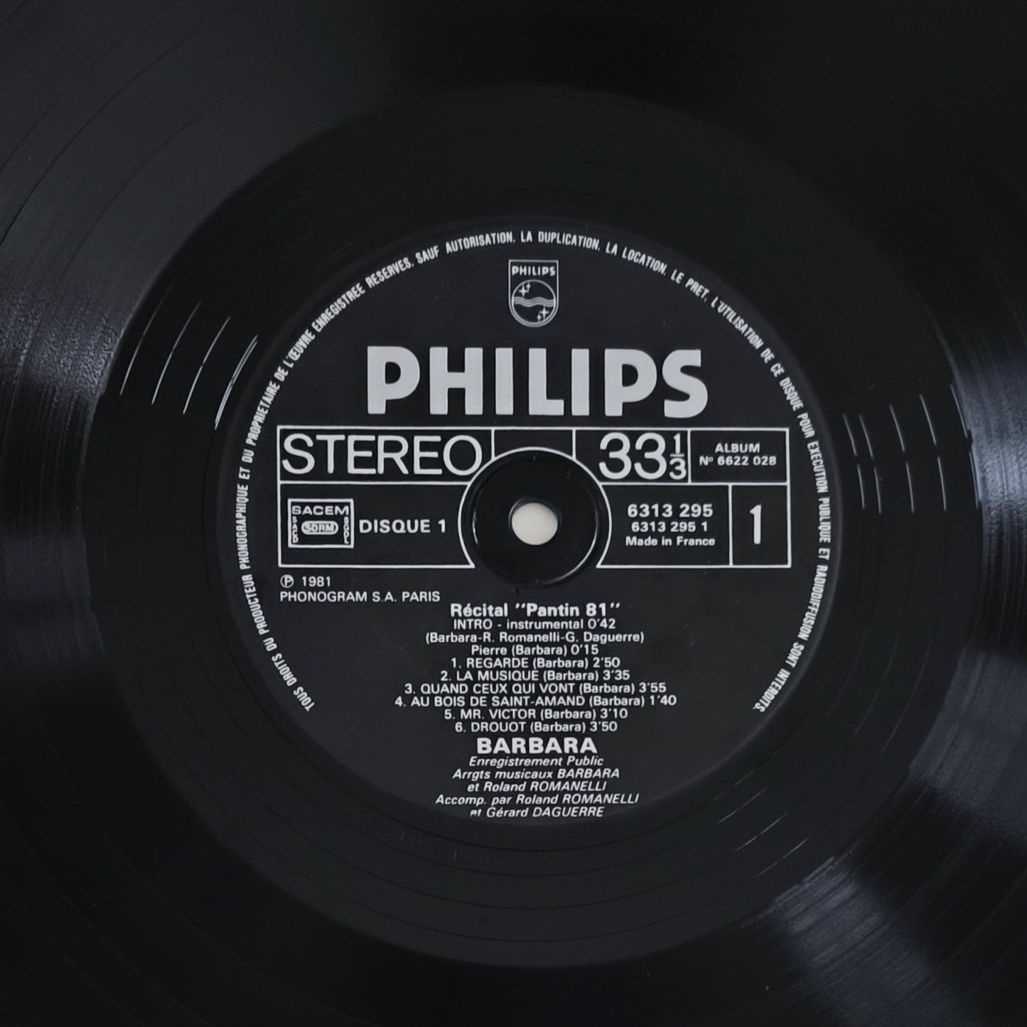 BARBARA - Récital "Pantin 81" - Enregistrement Public