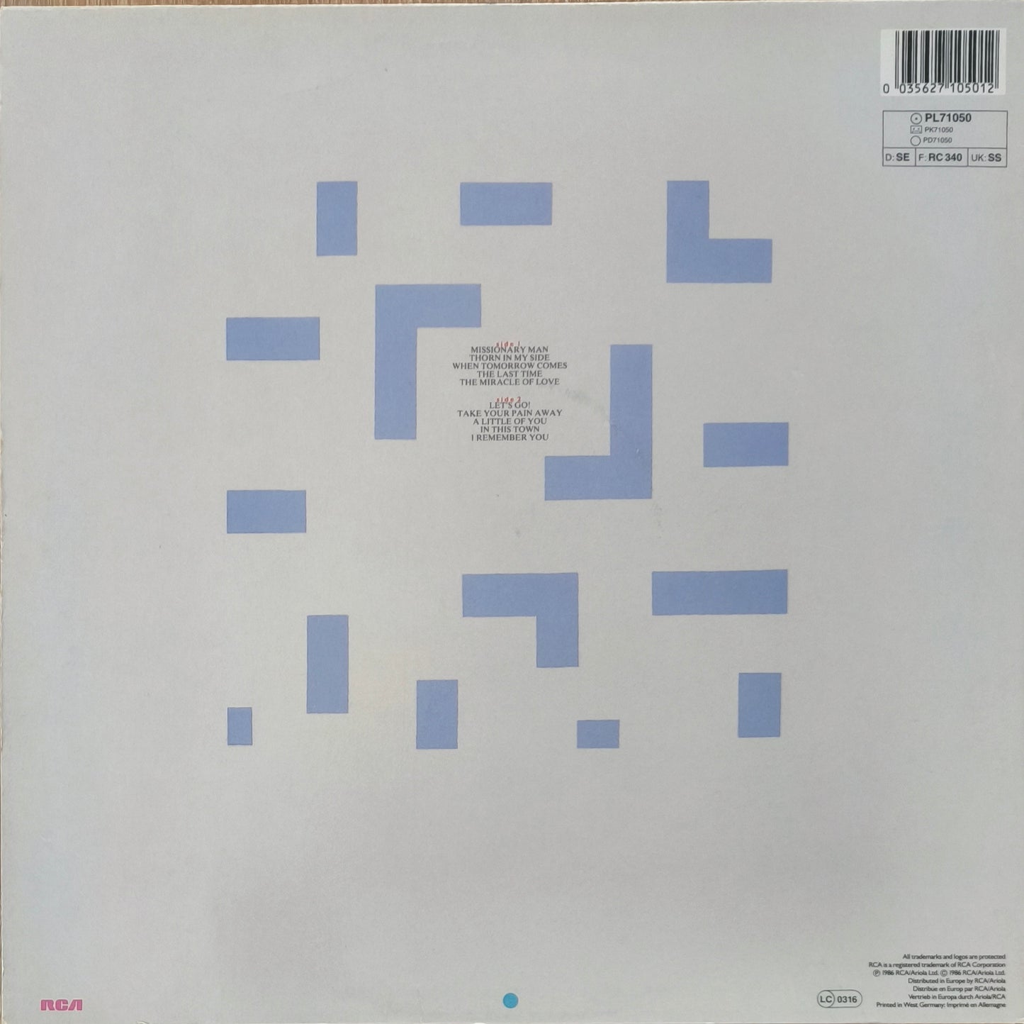 EURYTHMICS - Revenge