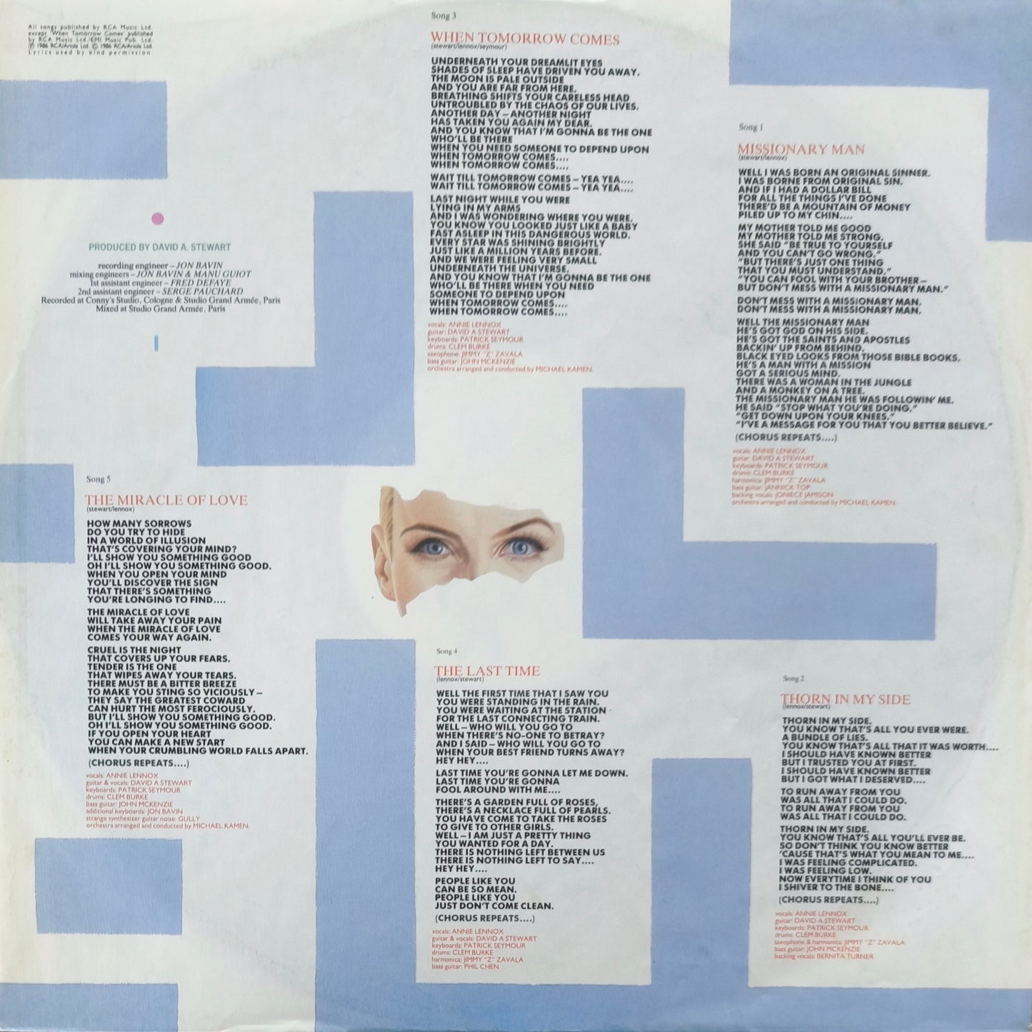 EURYTHMICS - Revenge