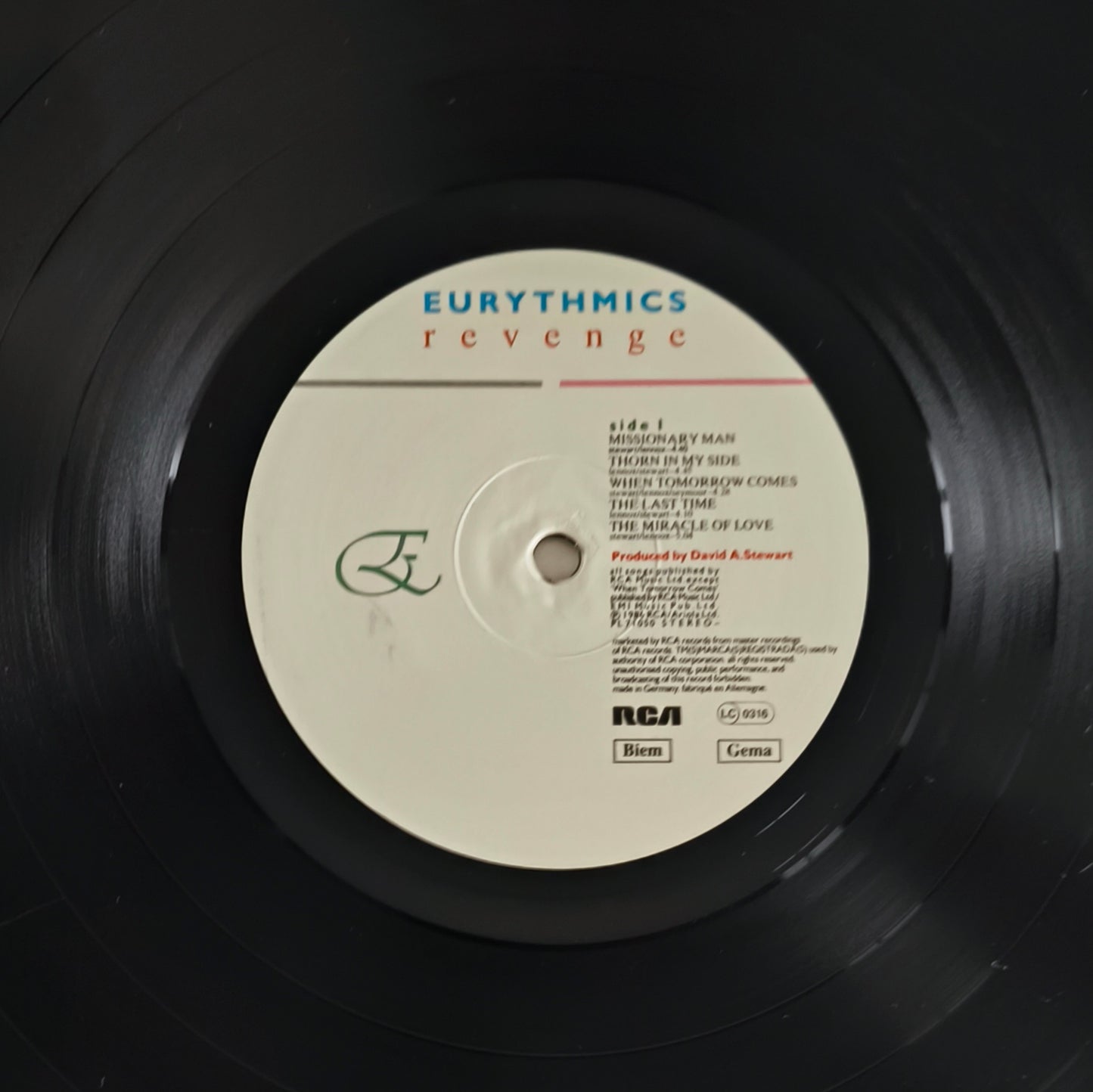 EURYTHMICS - Revenge