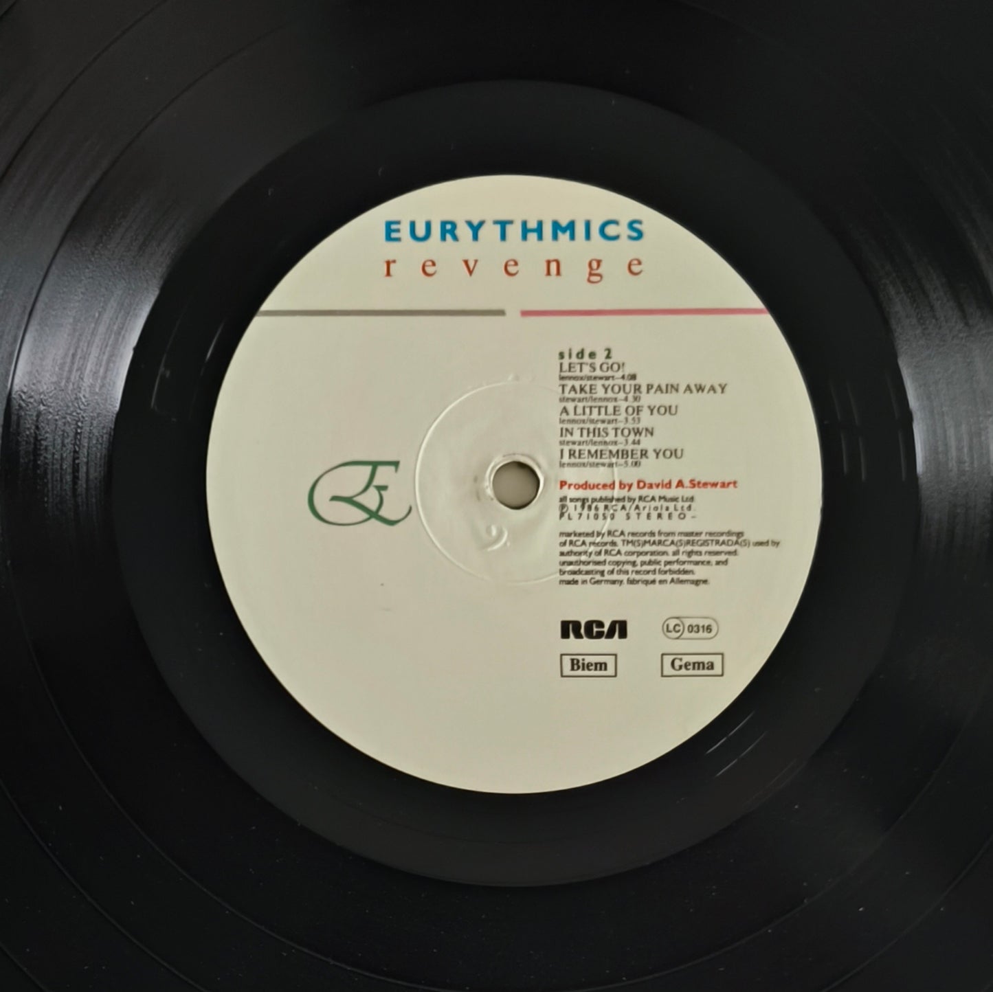 EURYTHMICS - Revenge