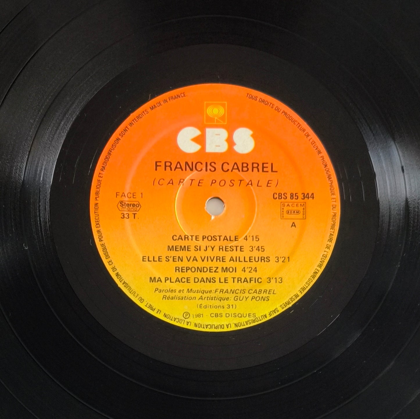 FRANCIS CABREL - Carte Postale