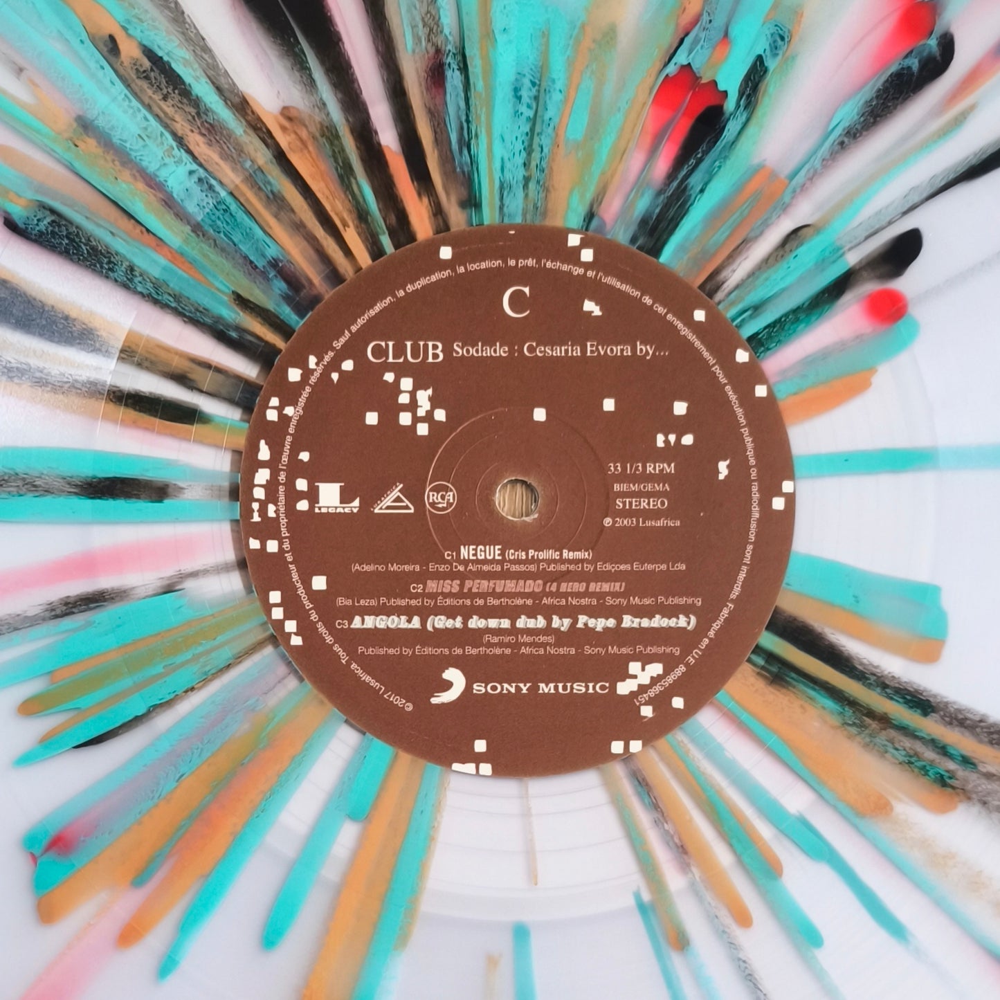 CESARIA EVORA - Club Sodade : Cesaria Evora By... (Disque transparent Splatter)