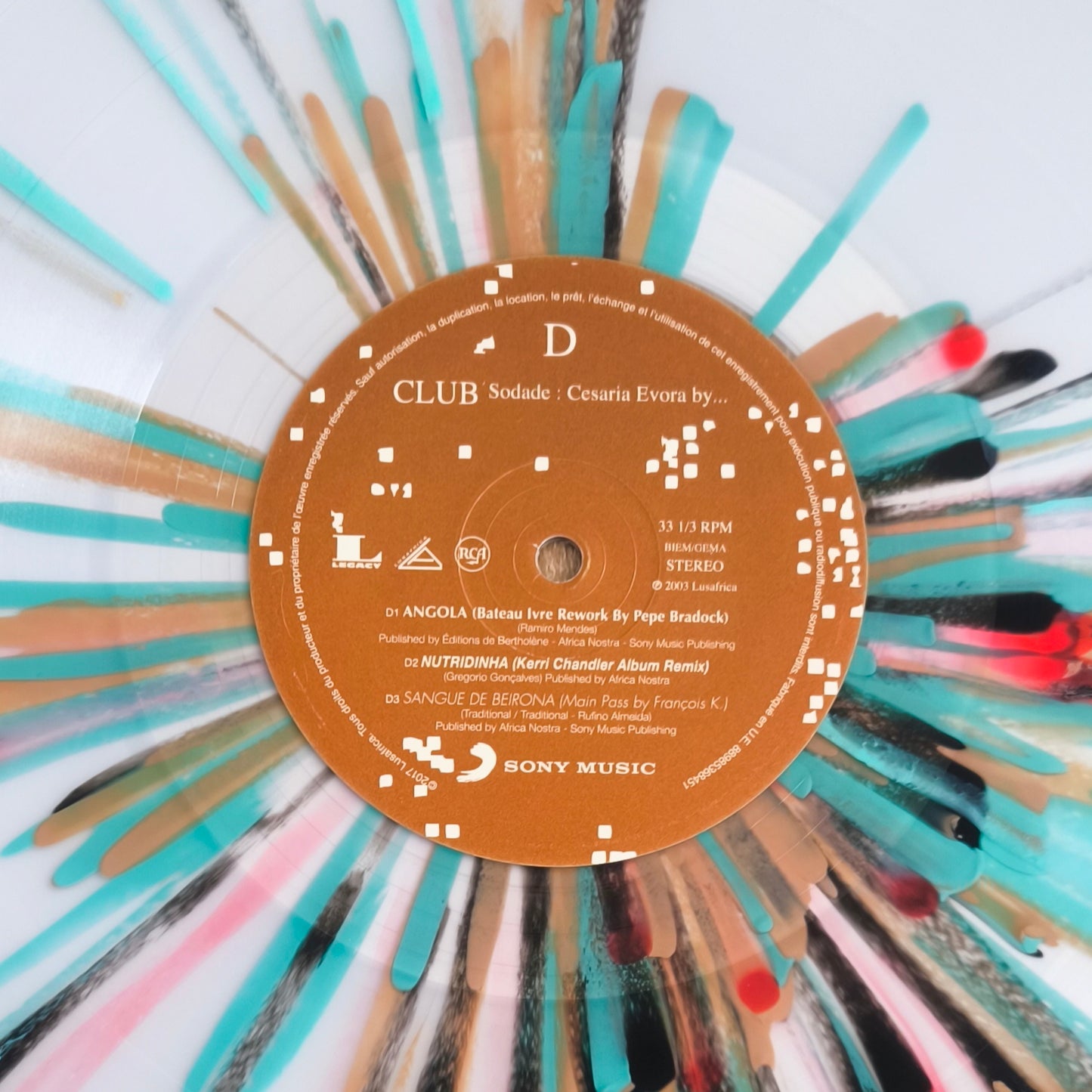 CESARIA EVORA - Club Sodade : Cesaria Evora By... (Disque transparent Splatter)