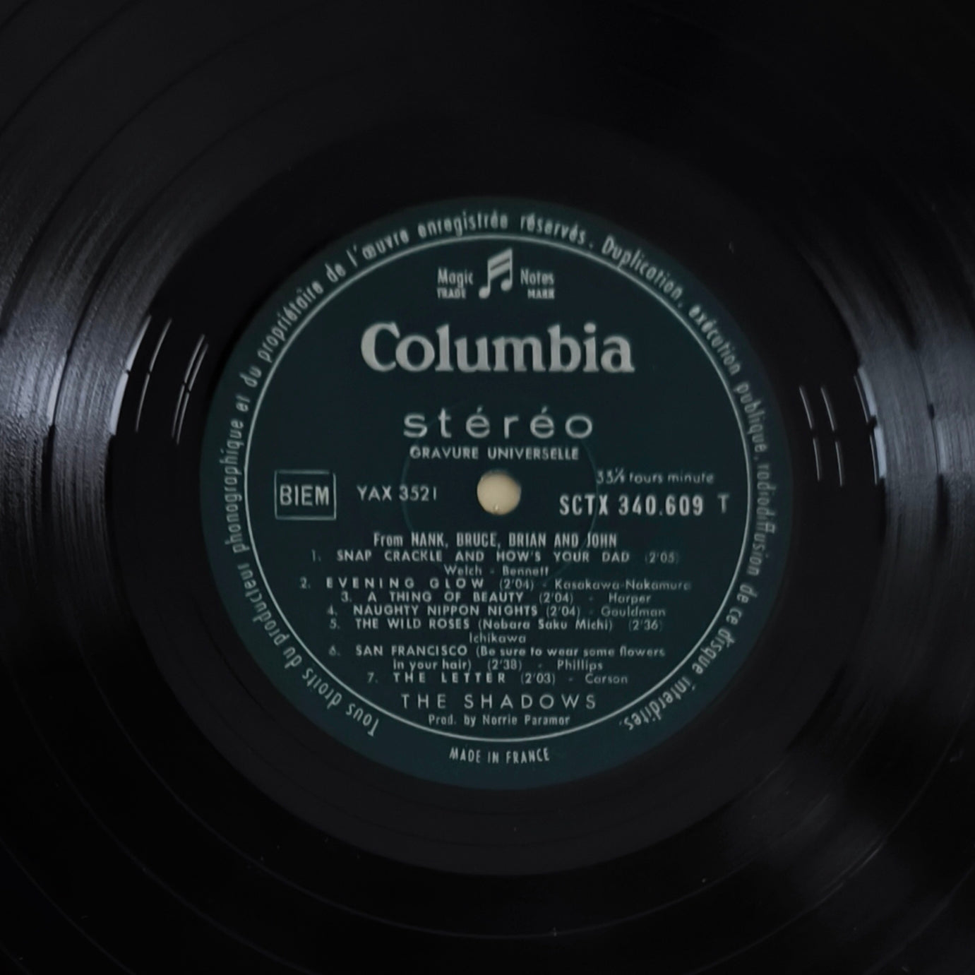 THE SHADOWS - From Hank, Bruce, Brian & John