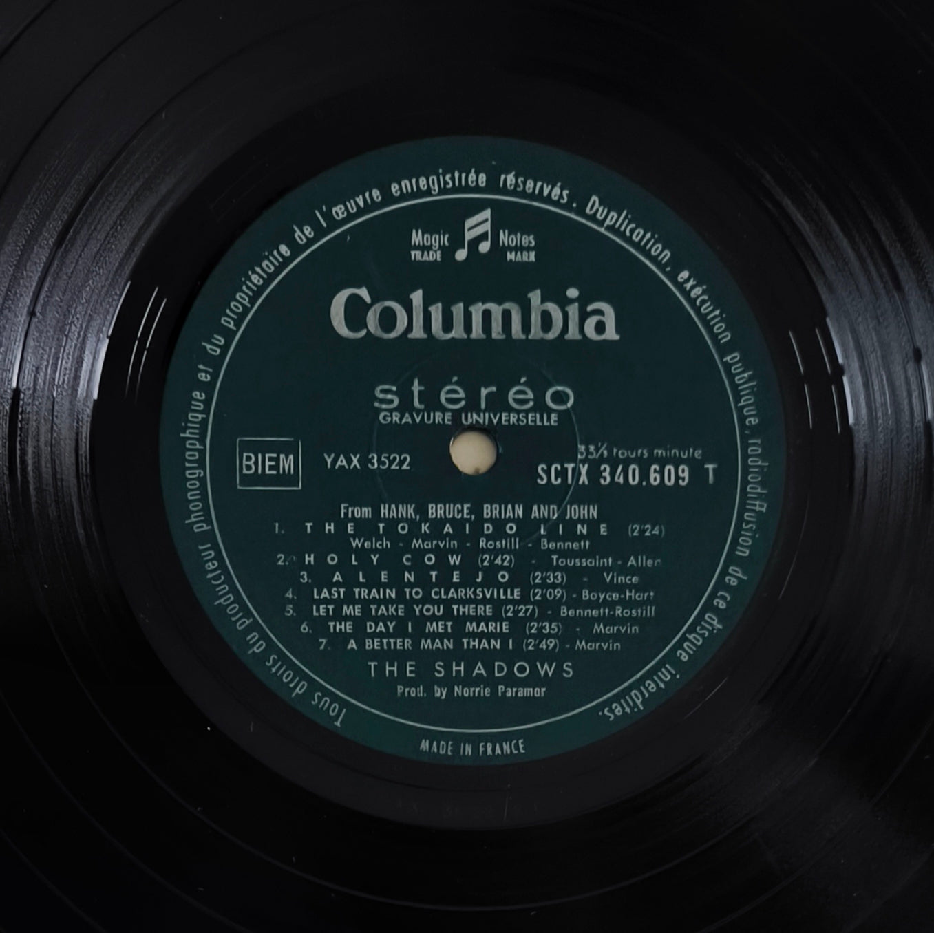 THE SHADOWS - From Hank, Bruce, Brian & John