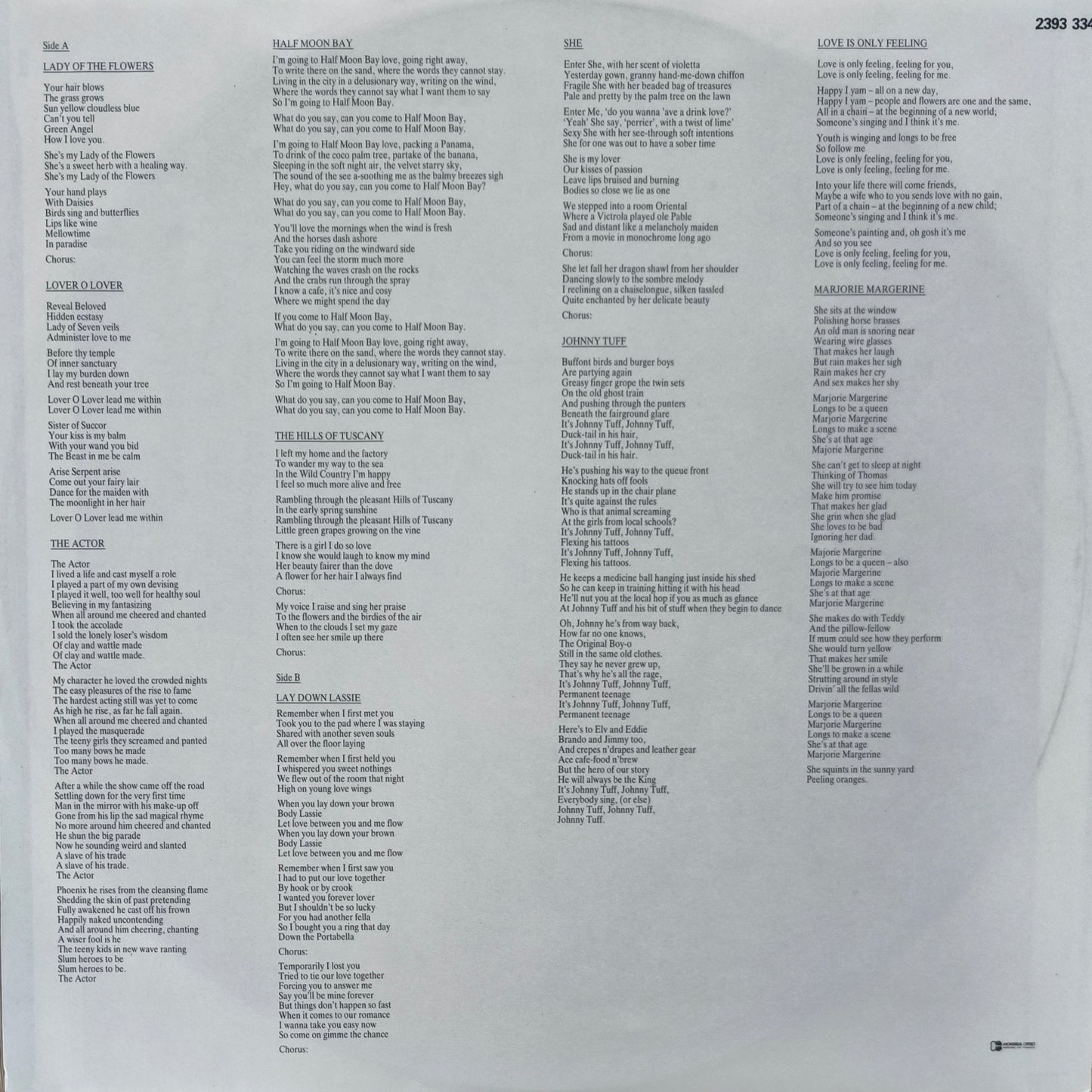 DONOVAN - Love Is Only Feeling