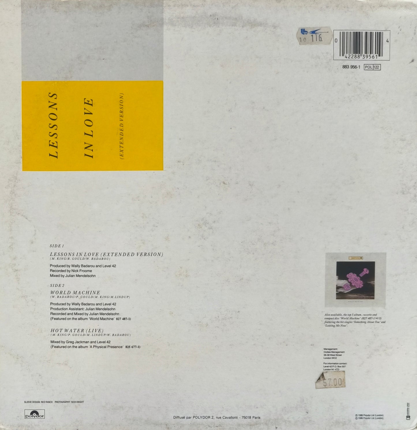 LEVEL 42 - Lessons In Love (Extended Version)