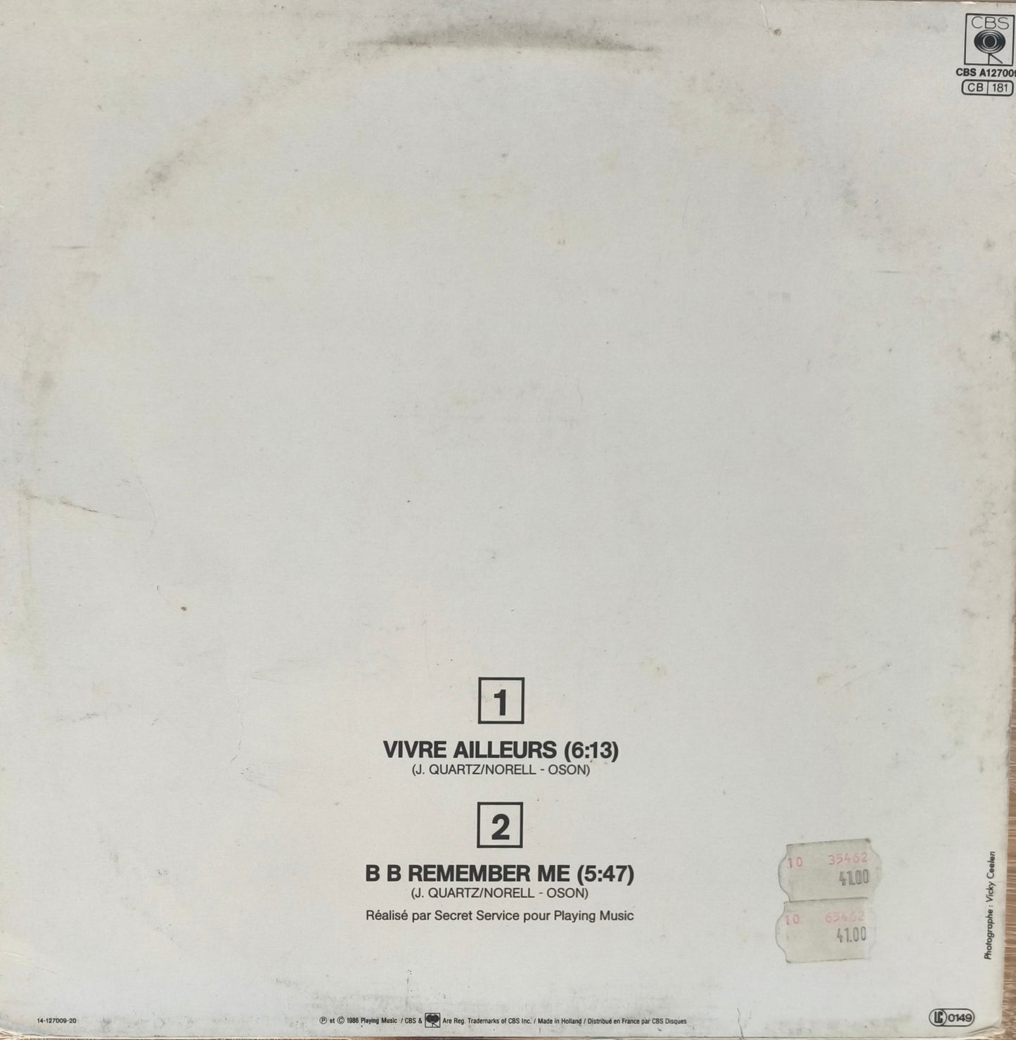 JAKIE QUARTZ -Vivre Ailleurs