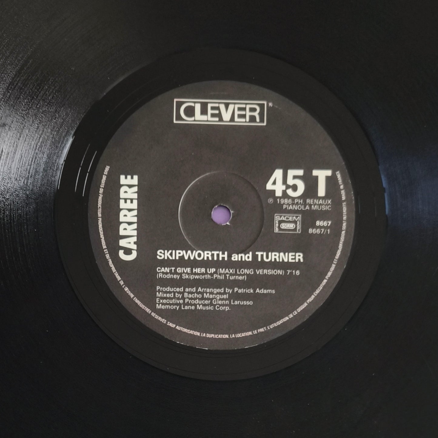 SKIPWORTH & TURNER - Can't Give Her Up