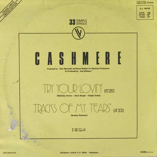 CASHMERE - Try Your Lovin'