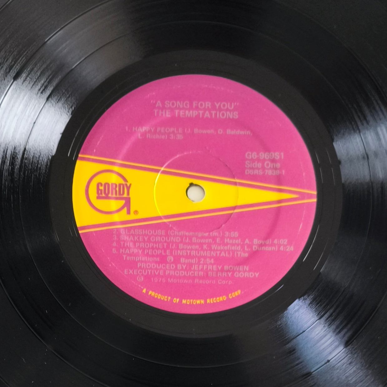 THE TEMPTATIONS - A Song For You (Pressage US)