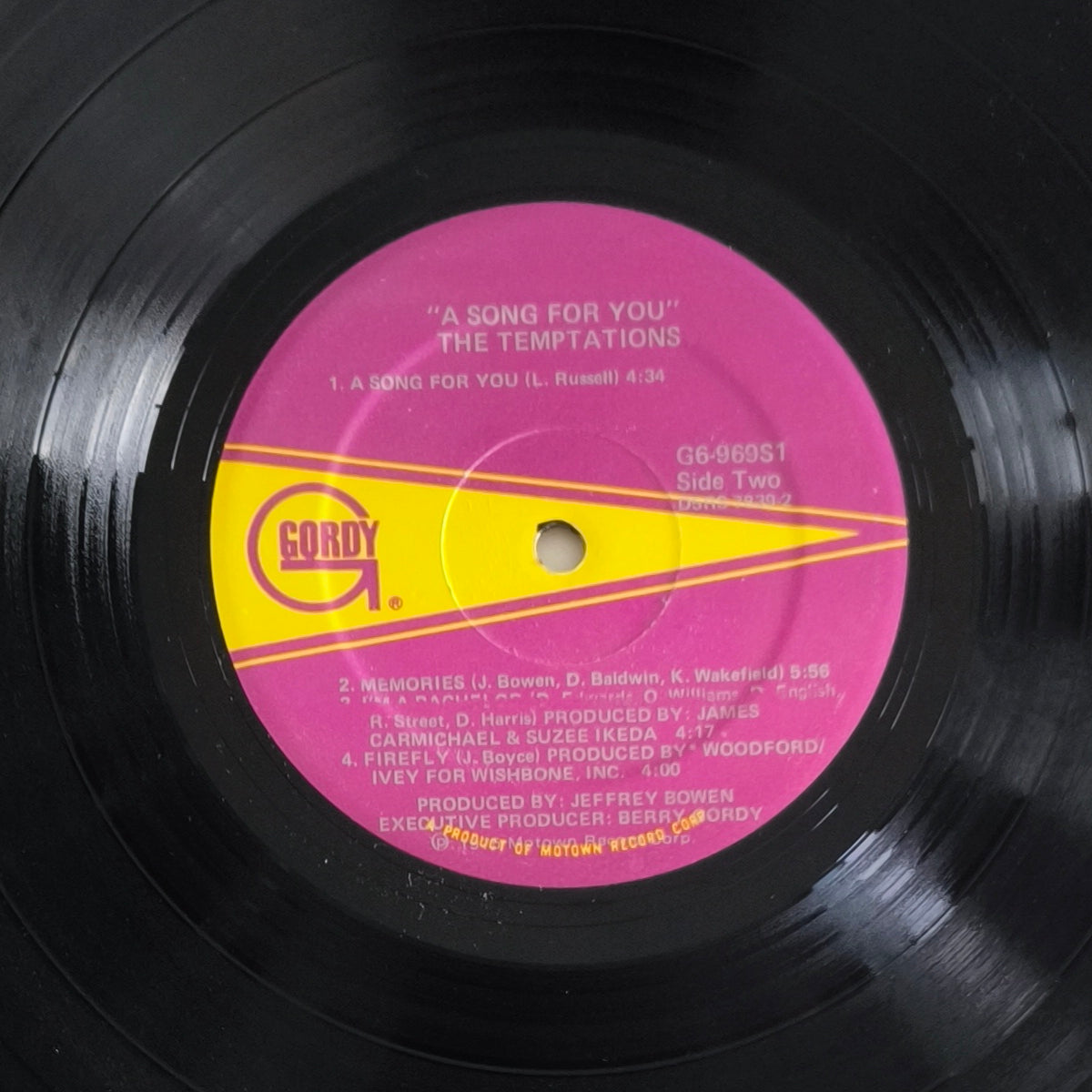 THE TEMPTATIONS - A Song For You (Pressage US)