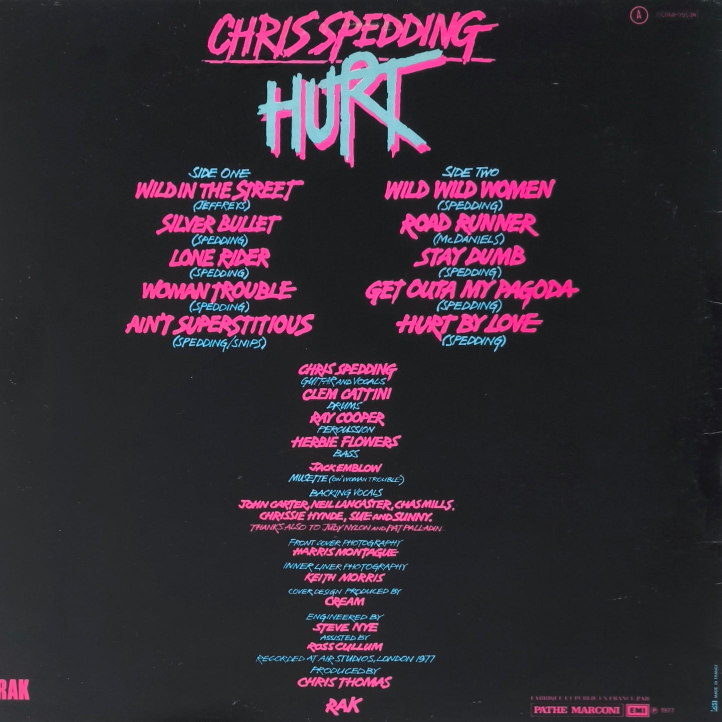 CHRIS SPEDDING - Hurt