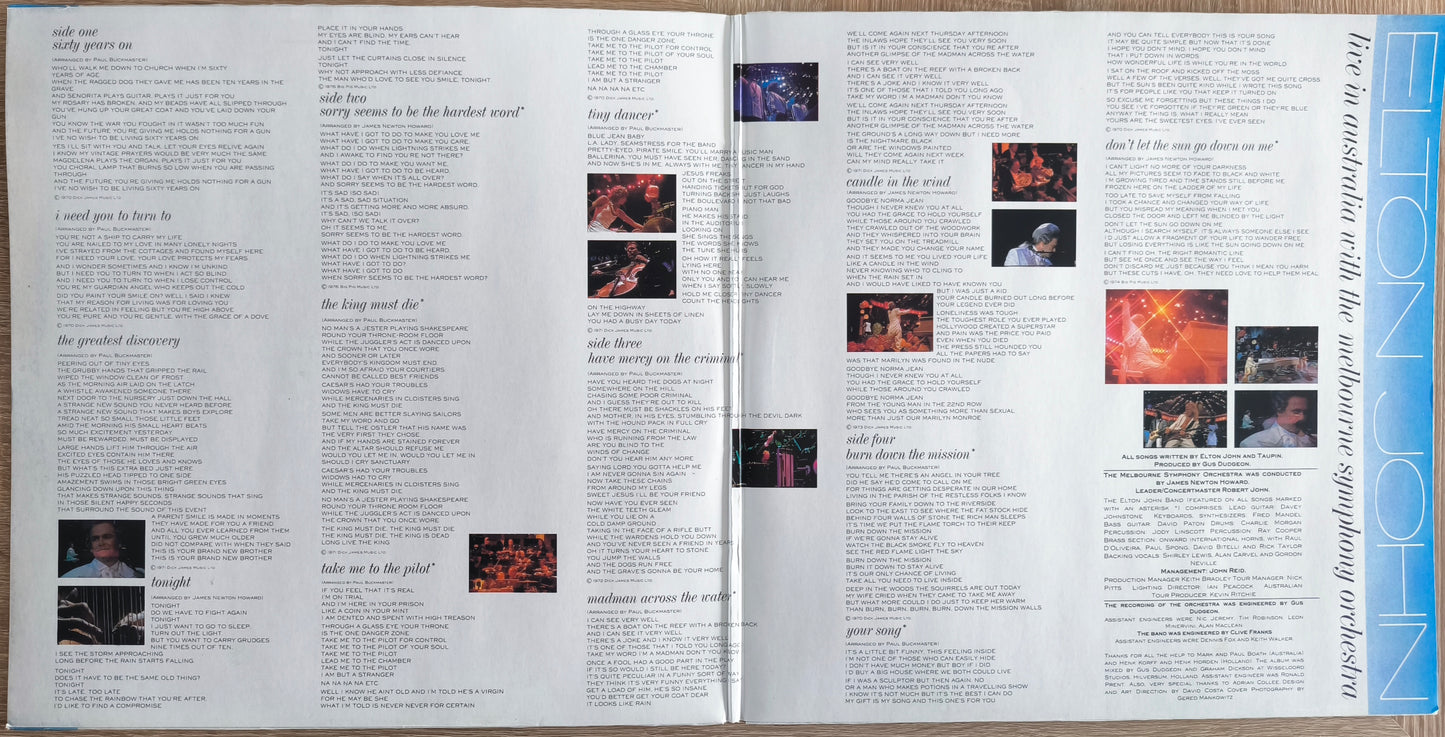 ELTON JOHN WITH THE MELBOURNE SYMPHONY ORCHESTRA - Live In Australia