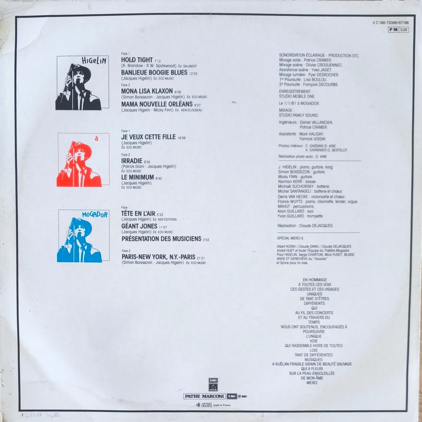 JACQUES HIGELIN - Higelin A Mogador