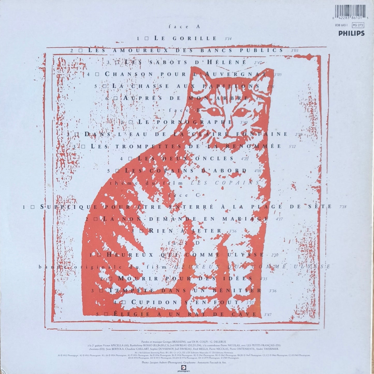 GEORGES BRASSENS - Les Copains D'Abord