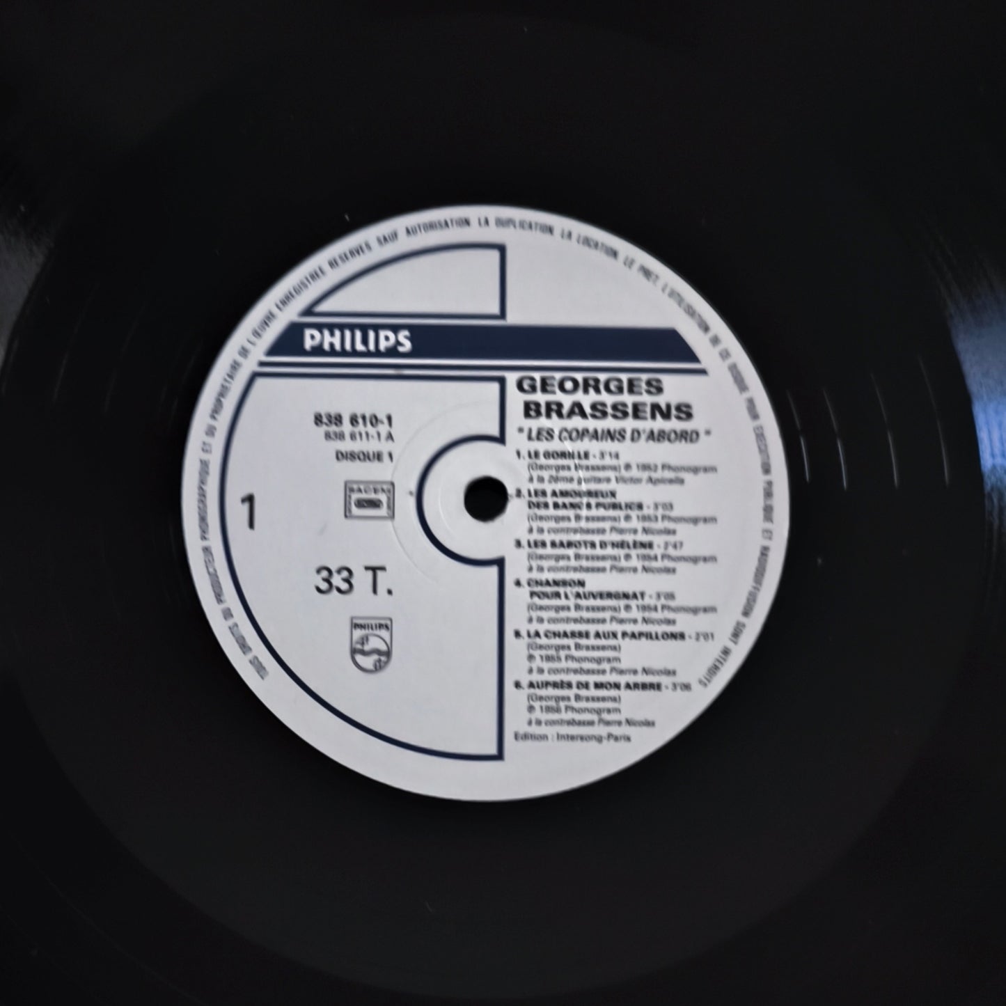 GEORGES BRASSENS - Les Copains D'Abord