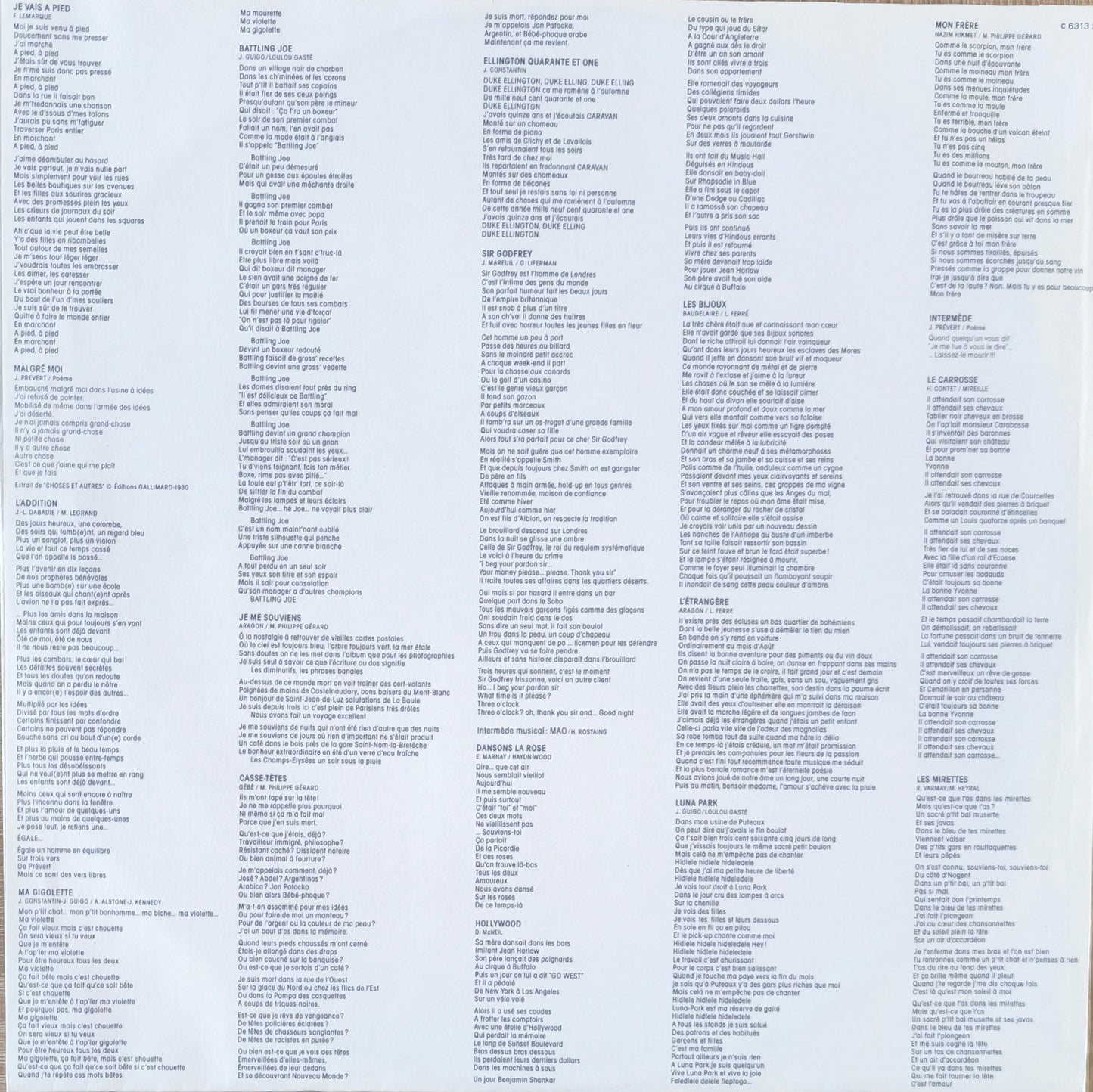 YVES MONTAND - Olympia "81"