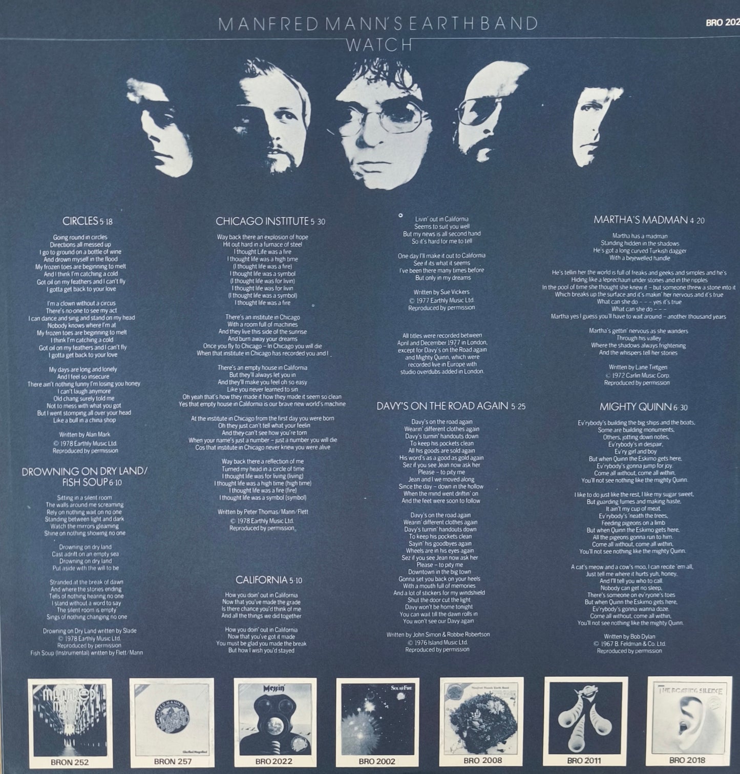 MANFRED MANN'S EARTH BAND - Watch