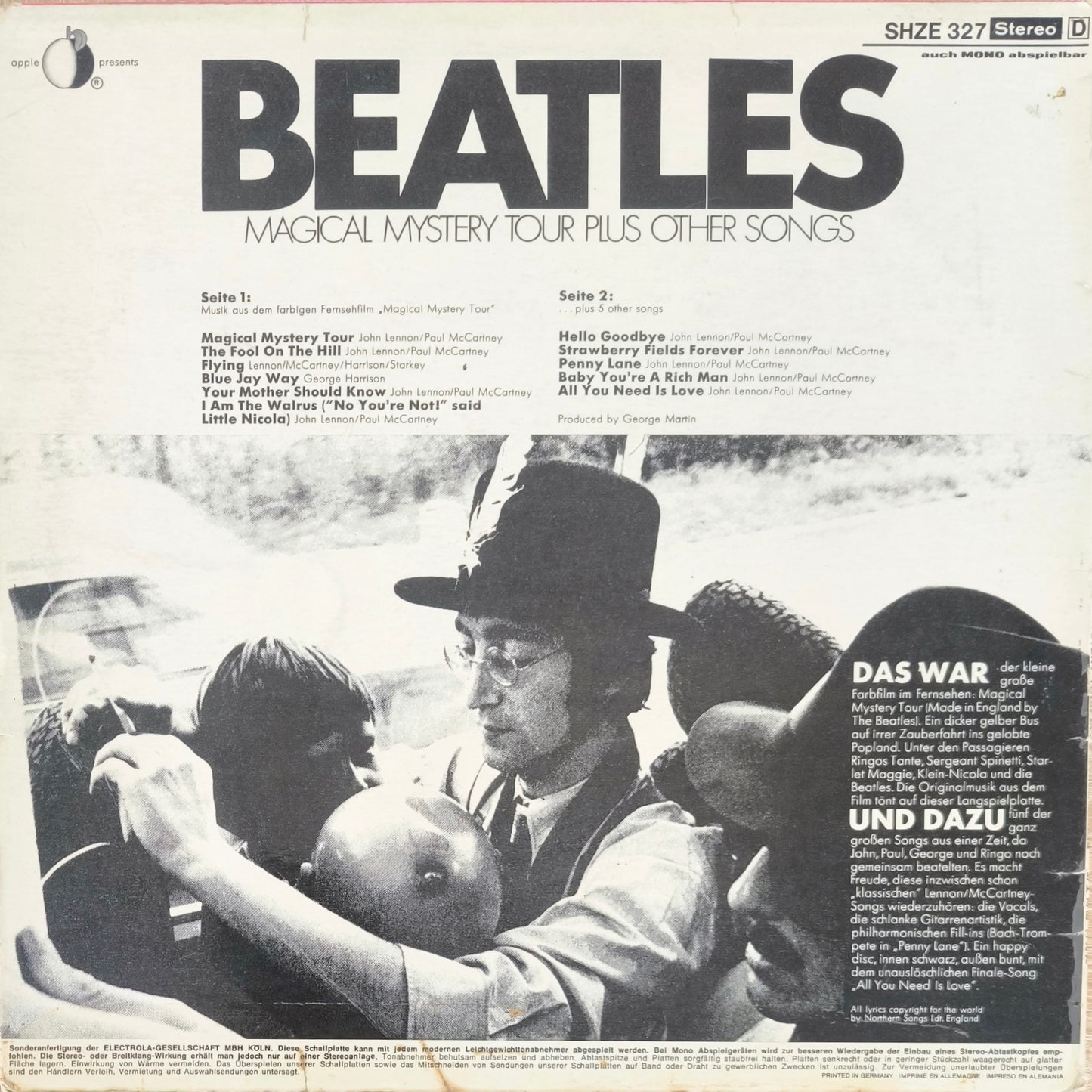 THE BEATLES - Magical Mystery Tour Plus Other Songs