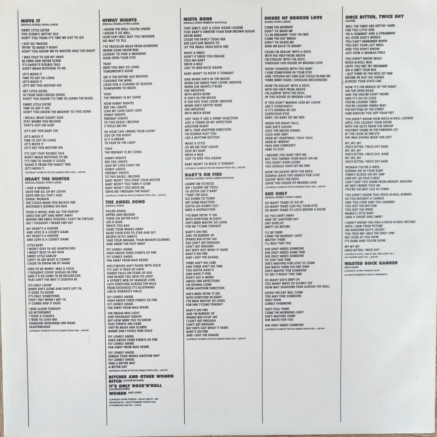 GREAT WHITE - Twice Shy