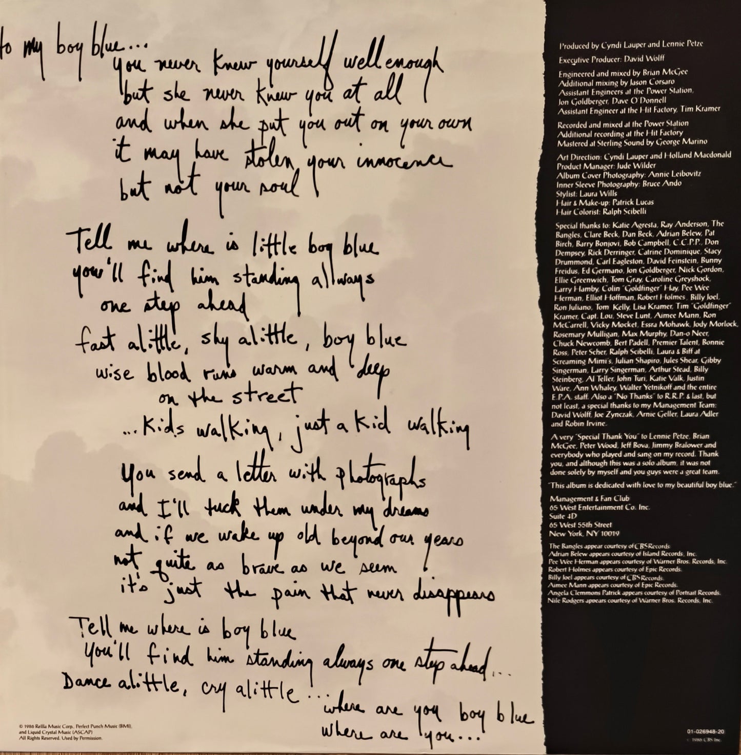 CYNDI LAUPER - True Colors