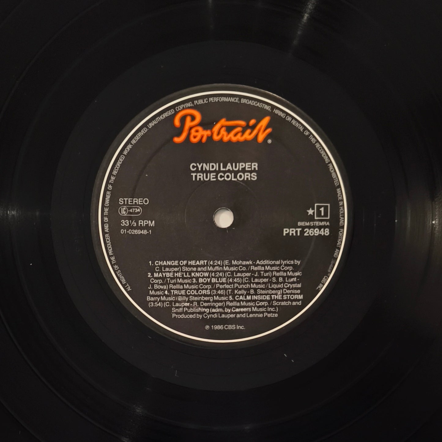 CYNDI LAUPER - True Colors