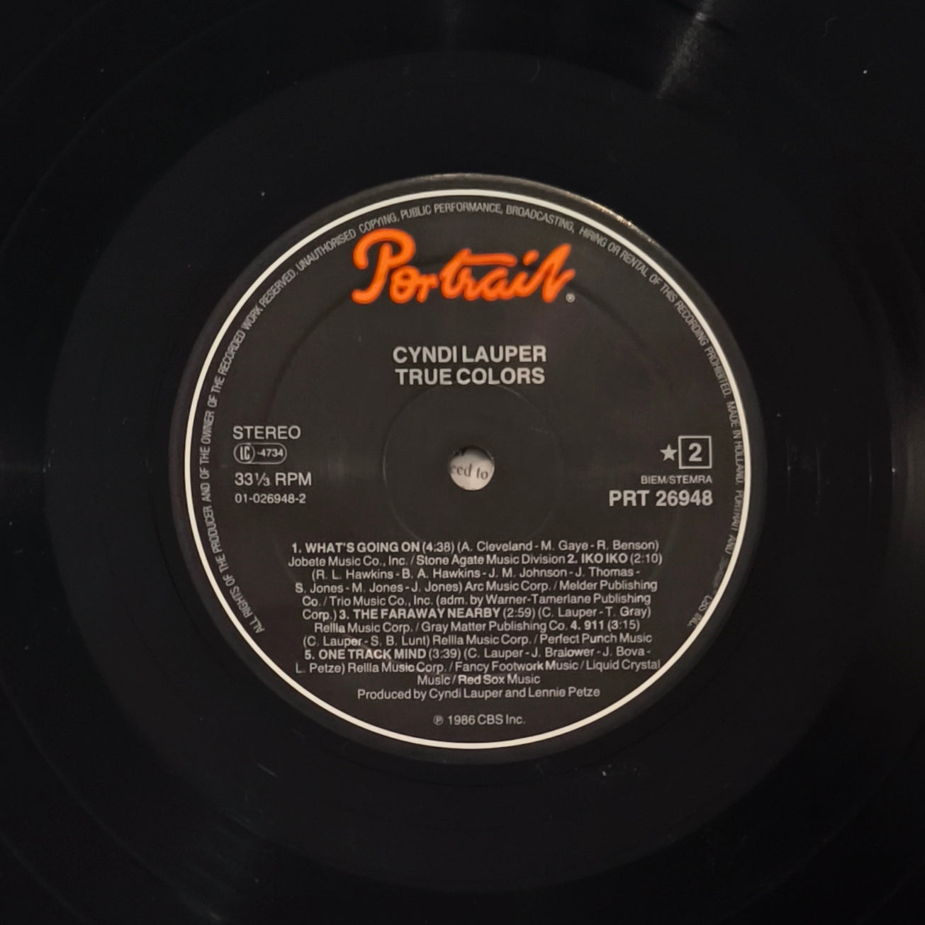 CYNDI LAUPER - True Colors