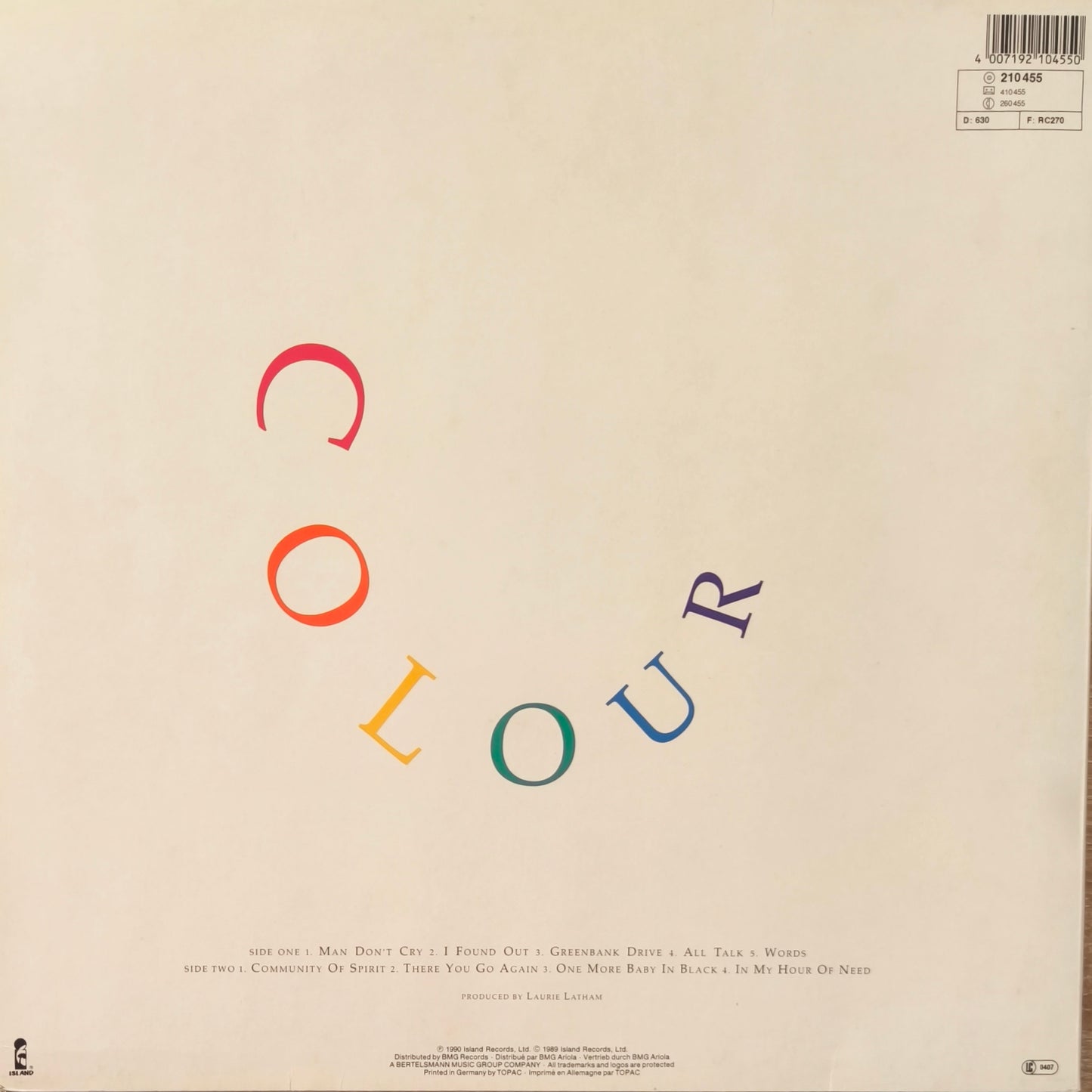 THE CHRISTIANS - Colour