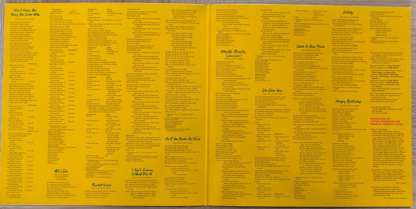 STEVIE WONDER  - Hotter than July