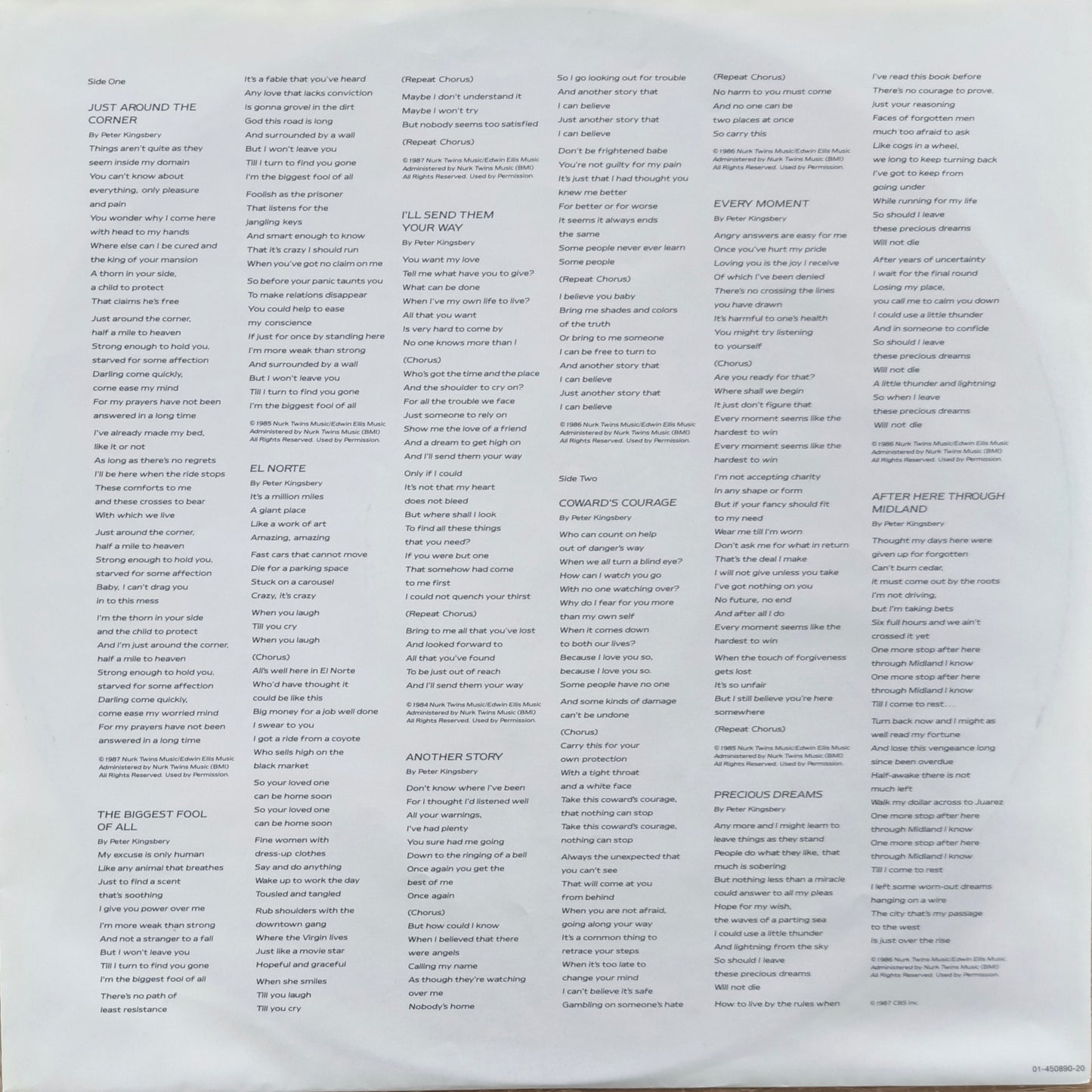 COCK ROBIN - After Here Through Midland