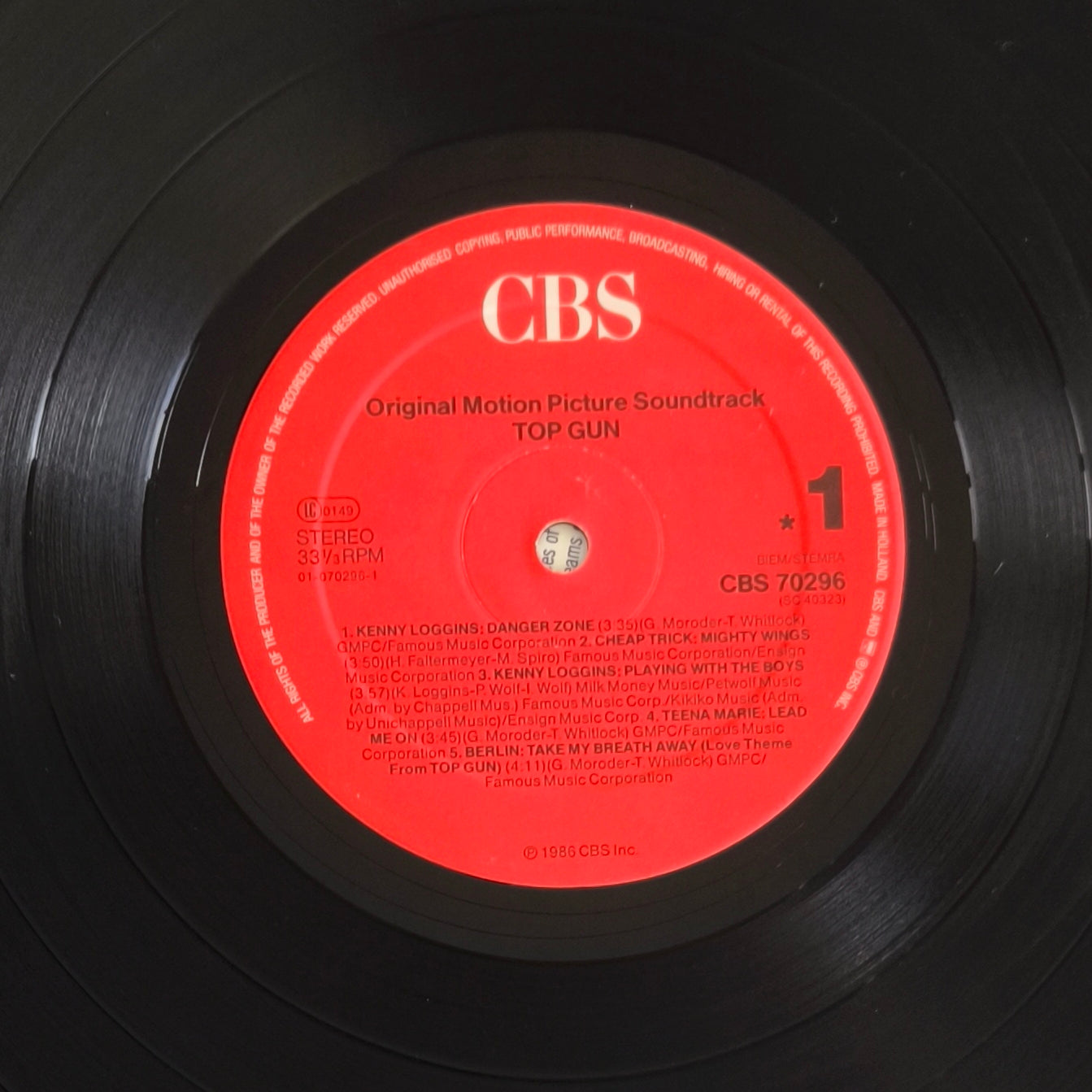 TOP GUN - Original Motion Picture Soundtrack