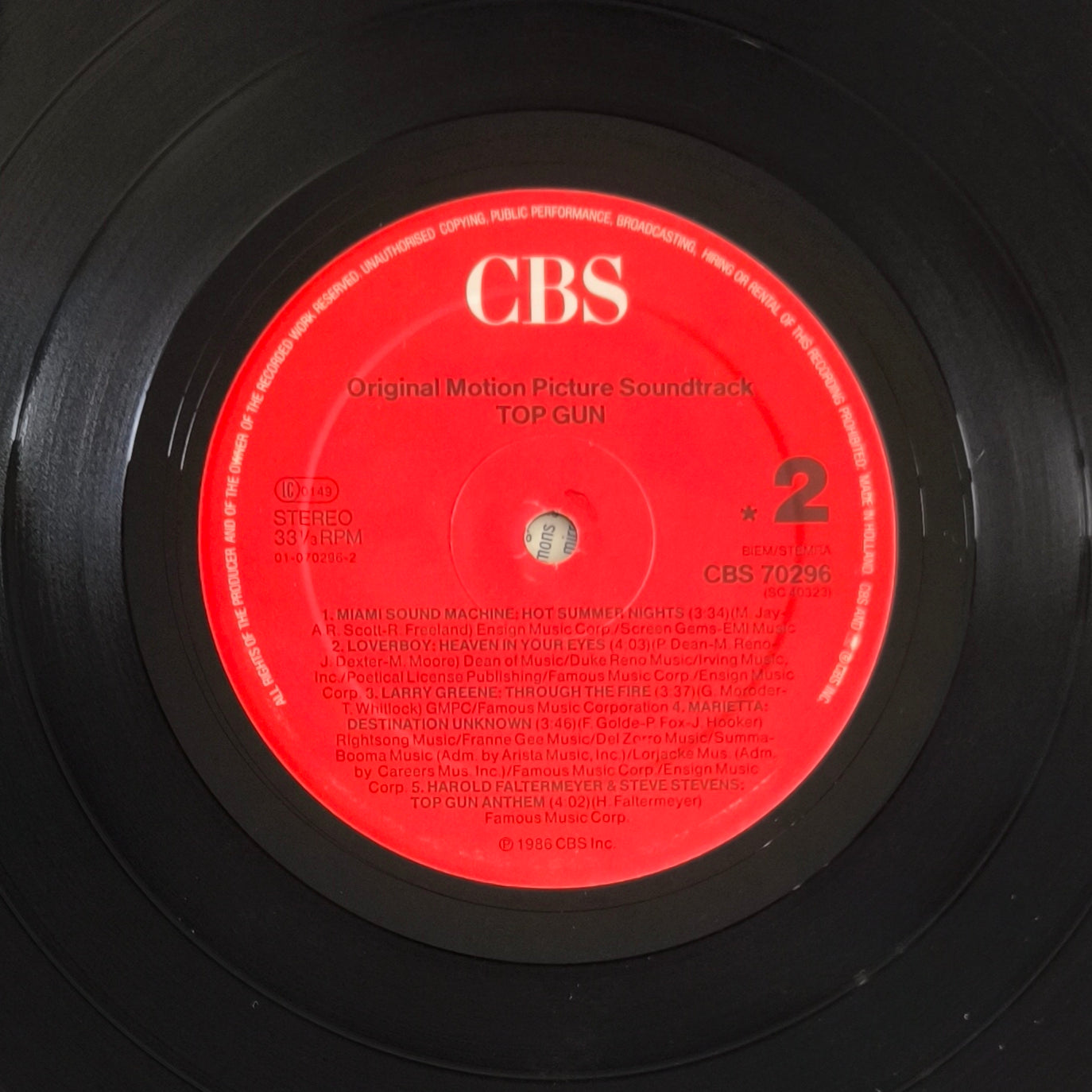 TOP GUN - Original Motion Picture Soundtrack