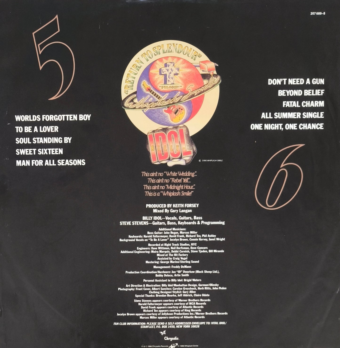 BILLY IDOL - Whiplash Smile