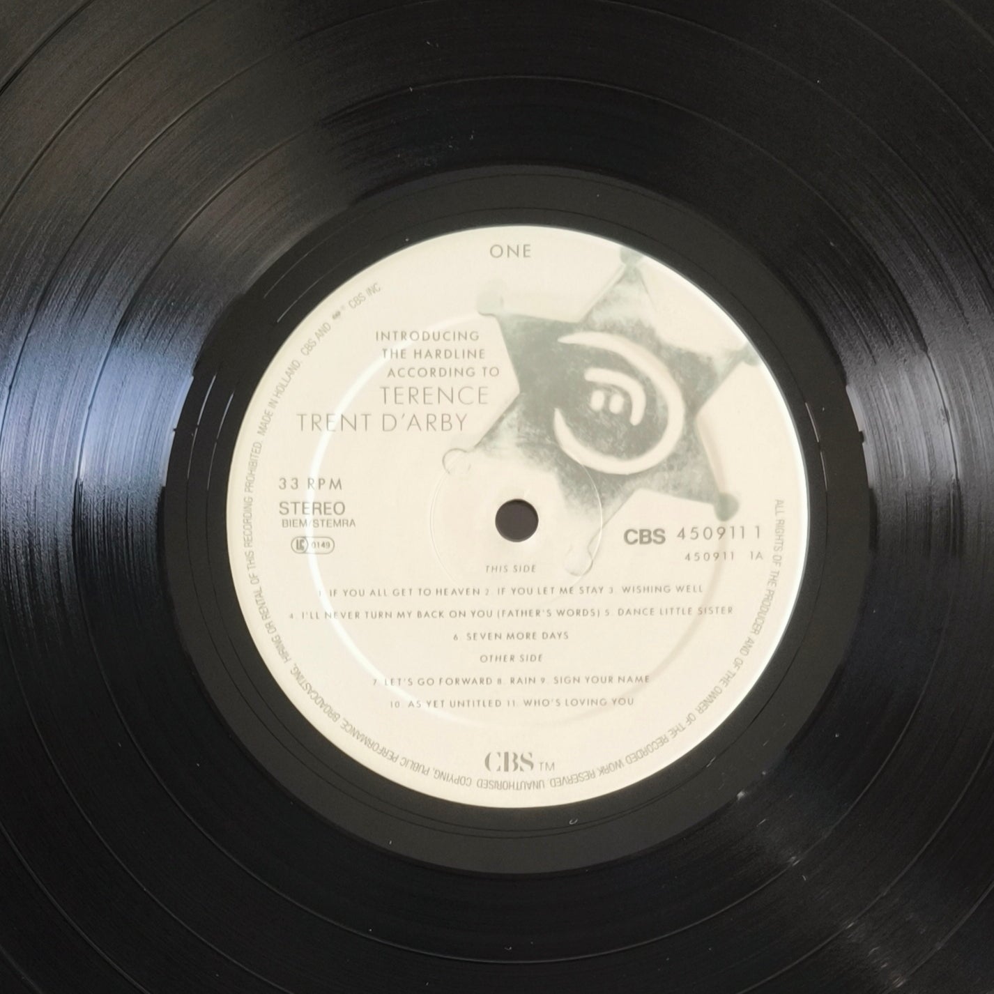 TERENCE TRENT D'ARBY - Introducing The Hardline According To Terence Trent D'Arby