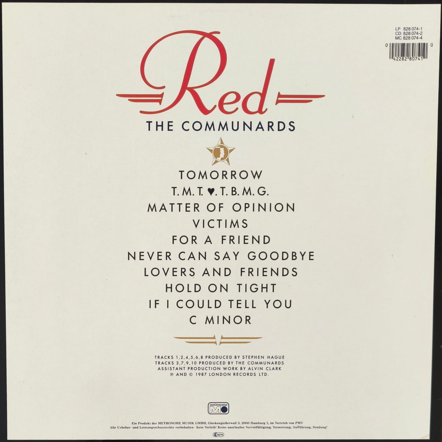 THE COMMUNARDS - Red