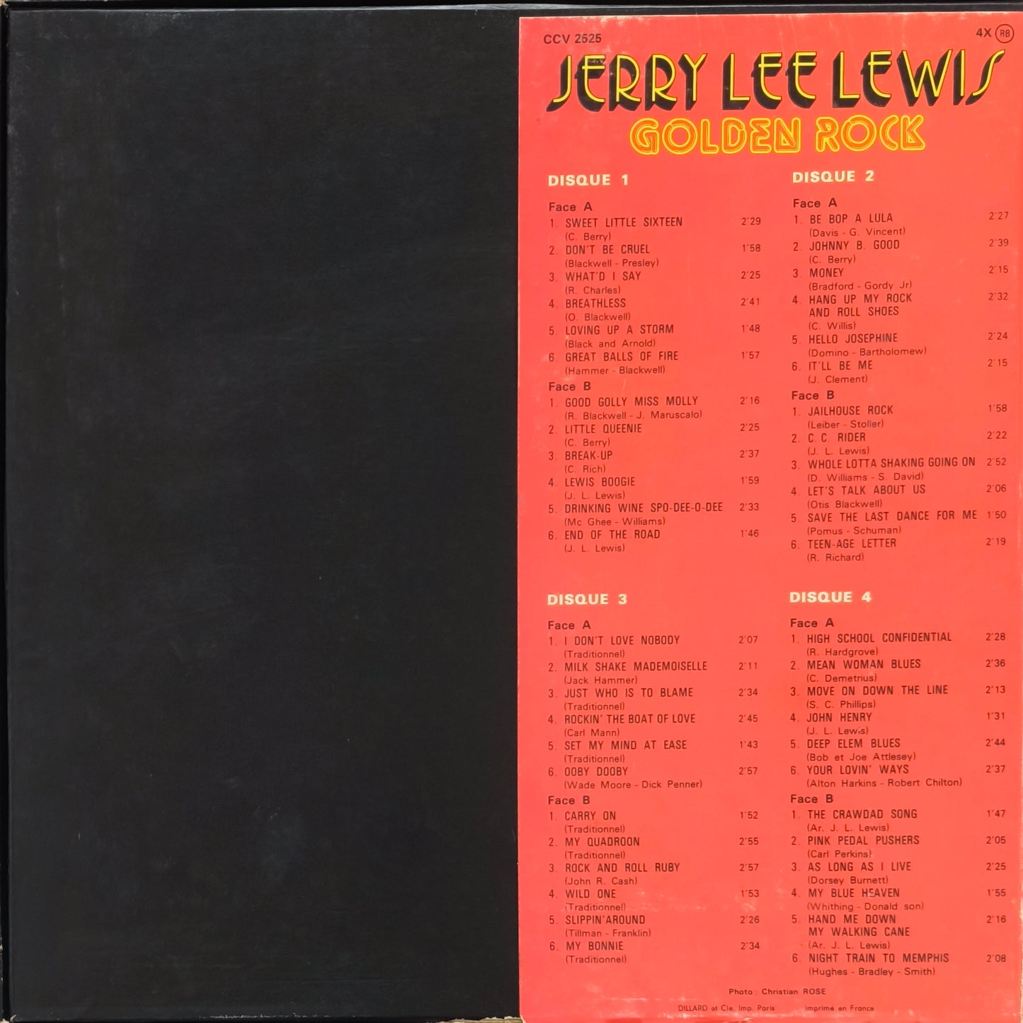 JERRY LEE LEWIS - Golden Rock (Coffret 4 vinyles)
