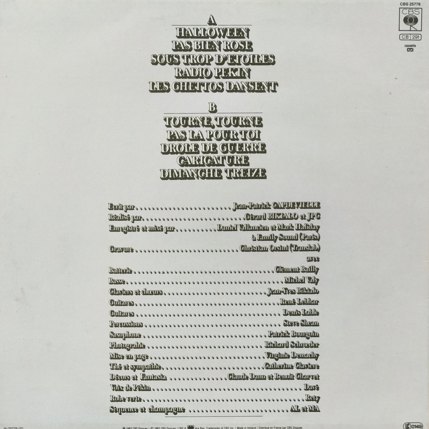 JEAN PATRICK CAPDEVIELLE - Mauvaises Fréquentations