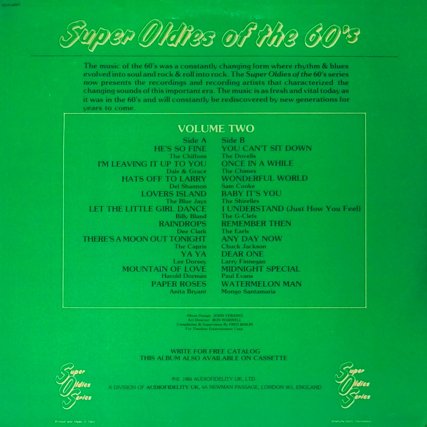 SUPER OLDIES OF THE 60'S - Volume 2