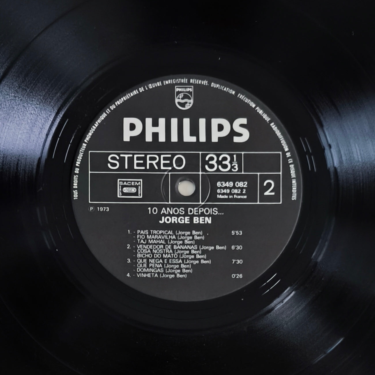 JORGE BEN - 10 Anos Depois