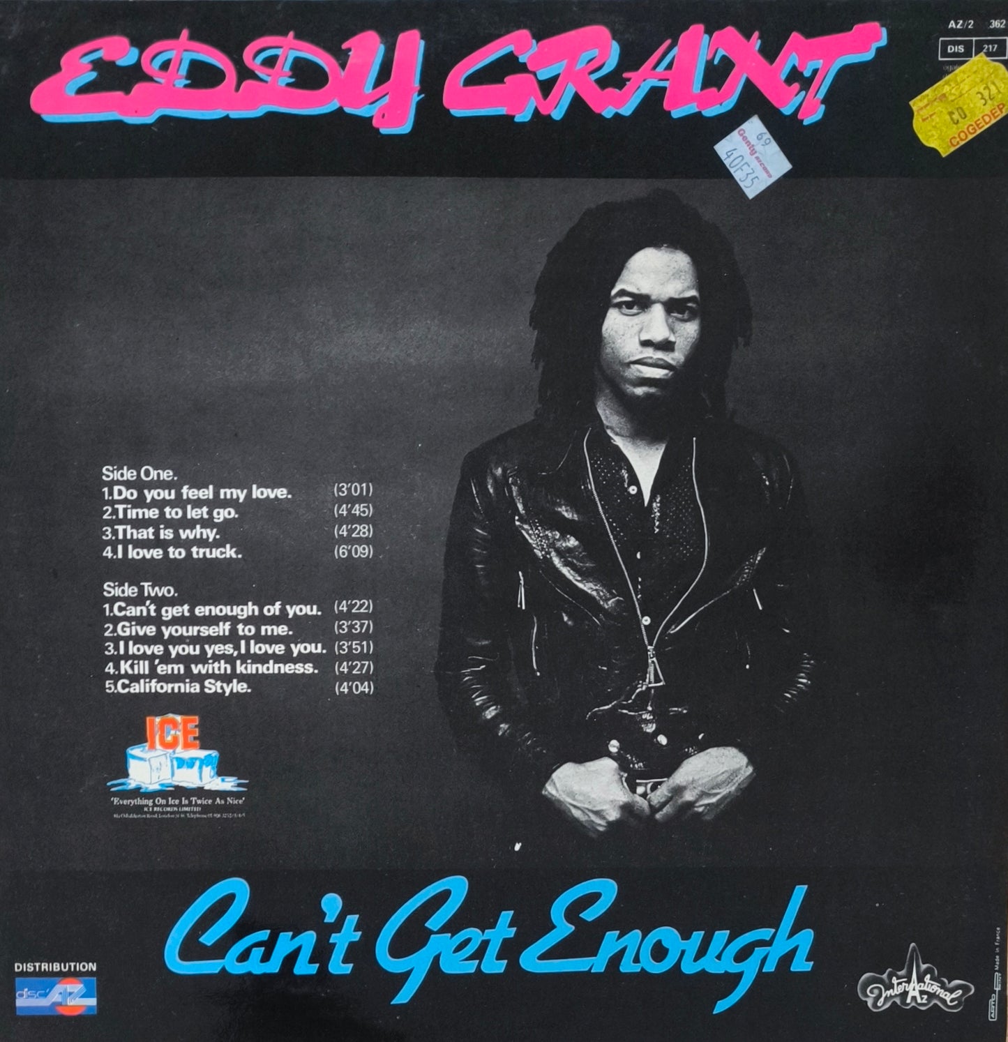 EDDY GRANT - Can't Get Enough