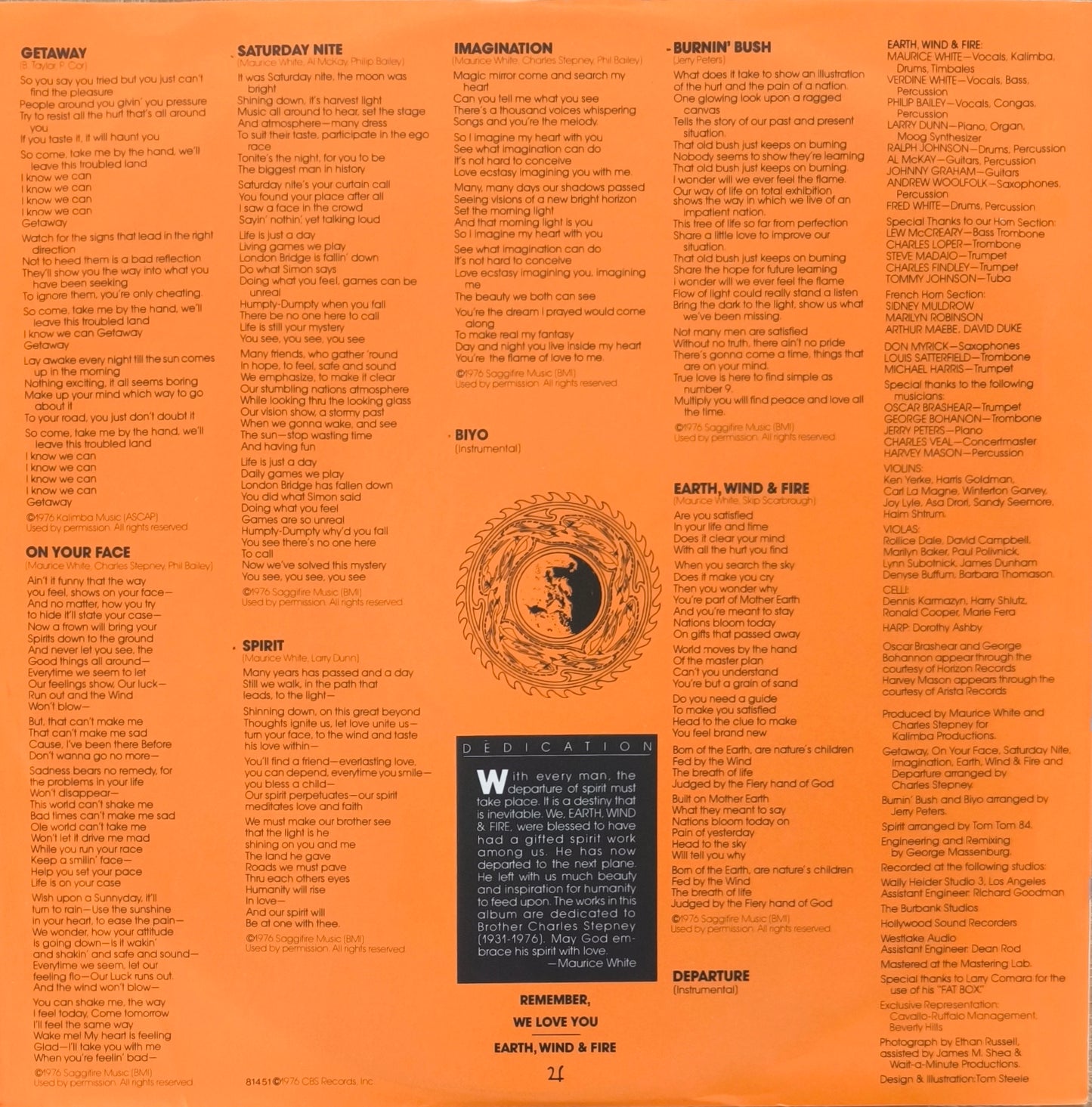EARTH, WIND & FIRE - Spirit
