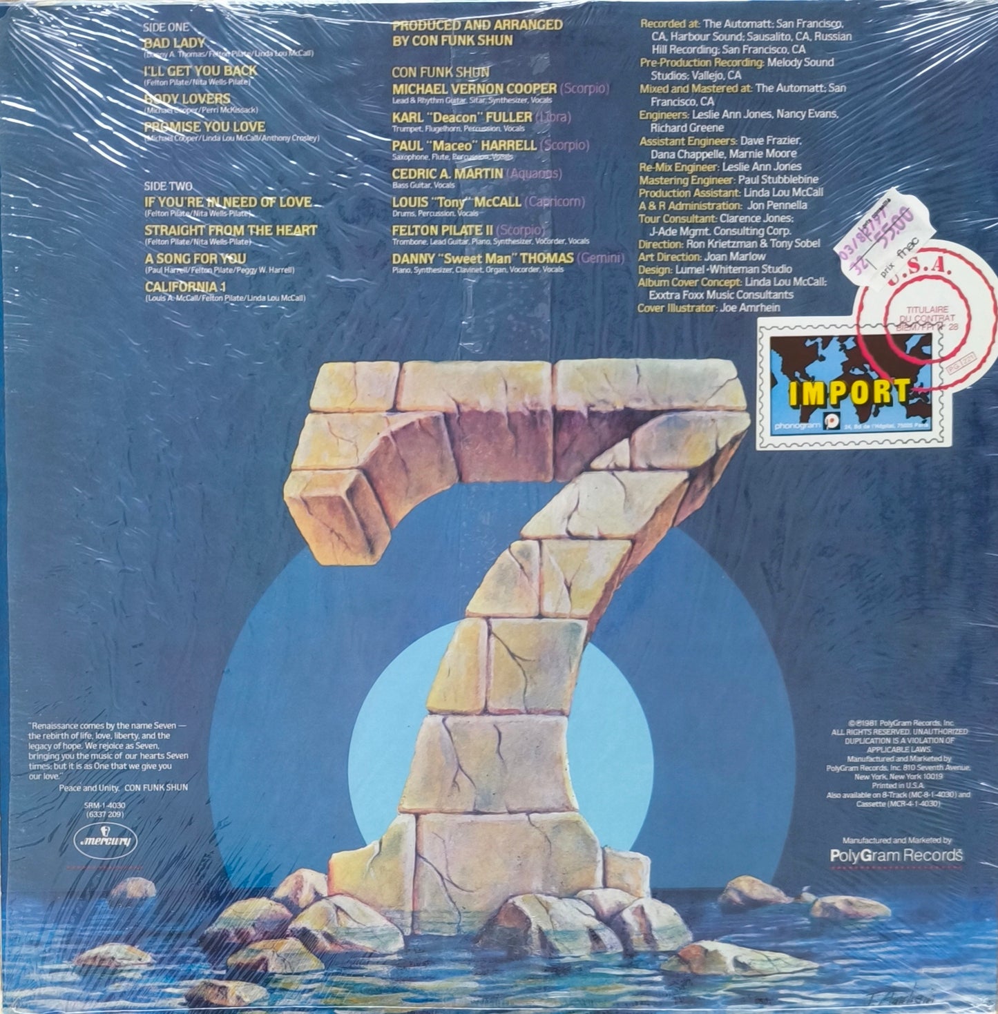 CON FUNK SHUN - 7 (Pressage US)