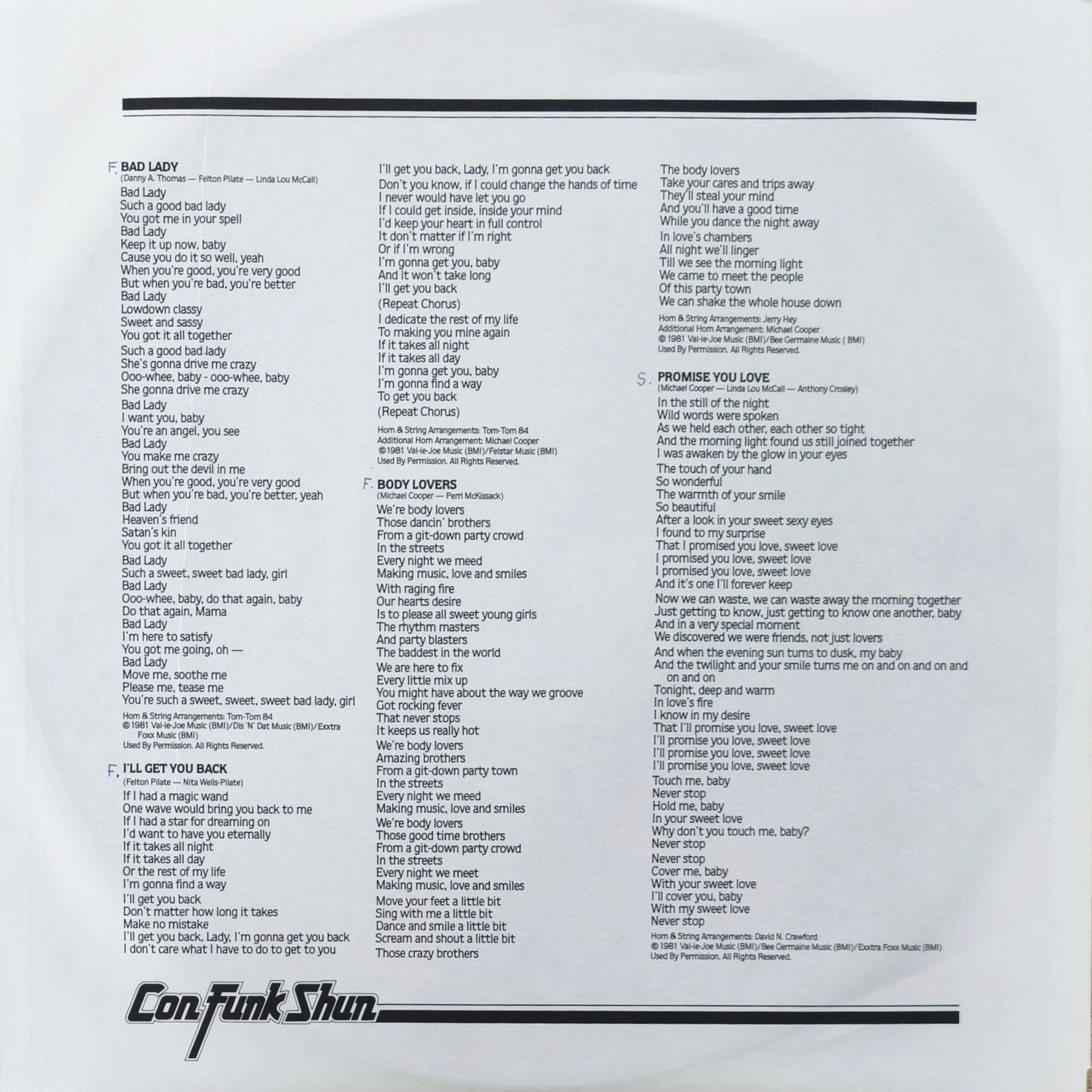 CON FUNK SHUN - 7 (Pressage US)