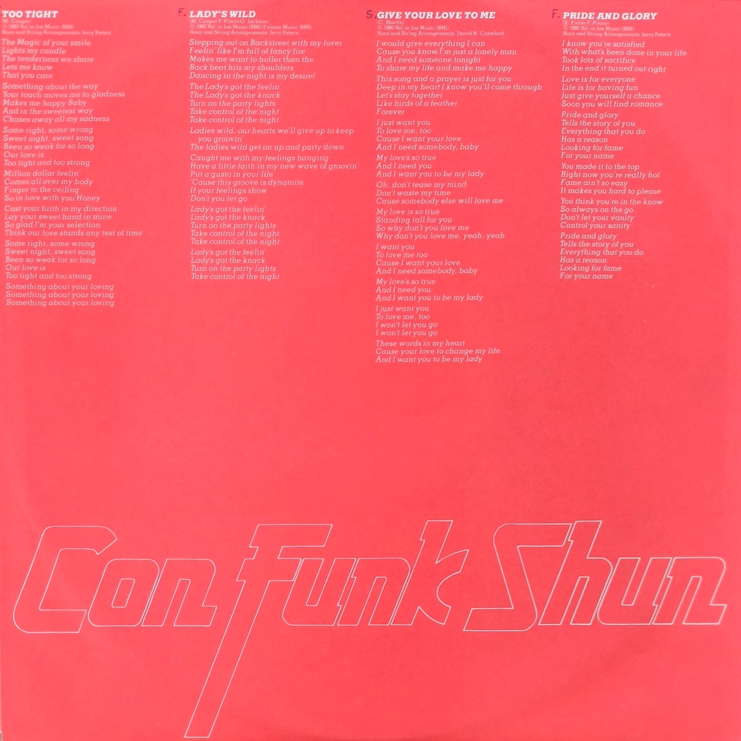 CON FUNK SHUN - Touch (Pressage US)
