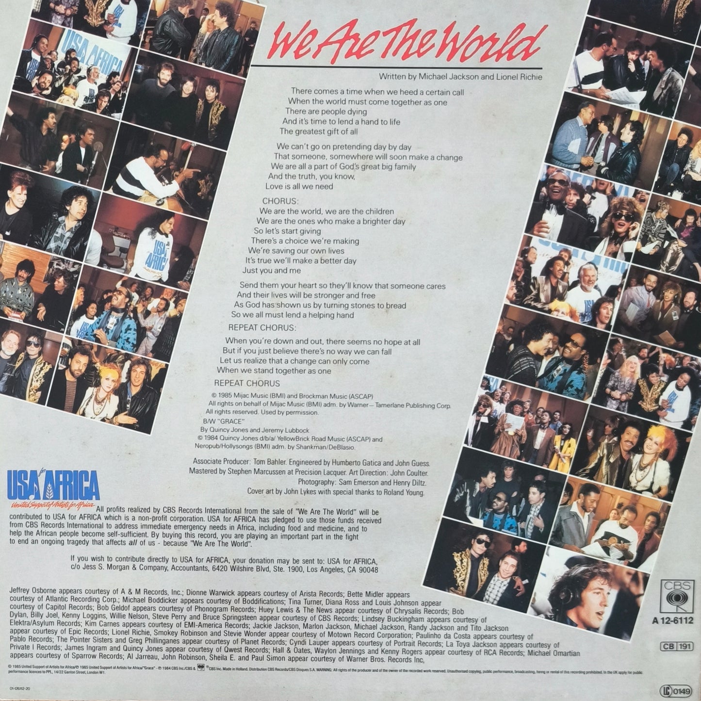 USA FOR AFRICA - We Are The World