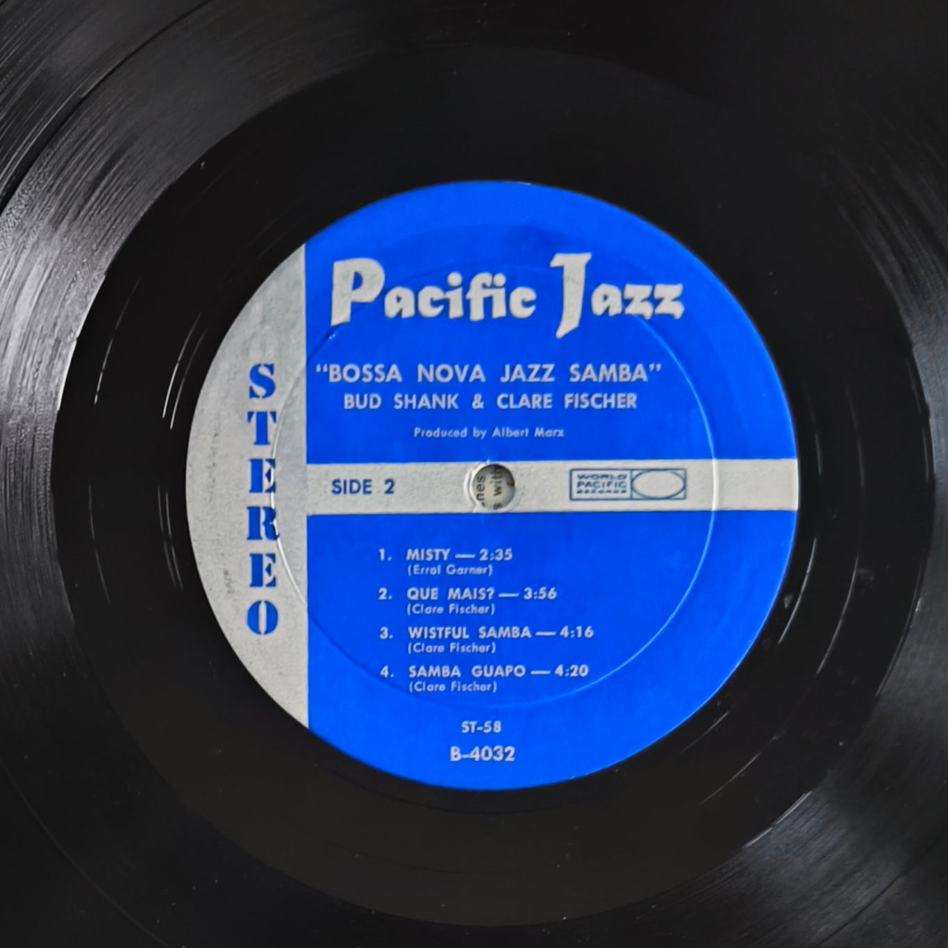 BUD SHANK & CLARE FISHER - Bossa Nova Jazz Samba