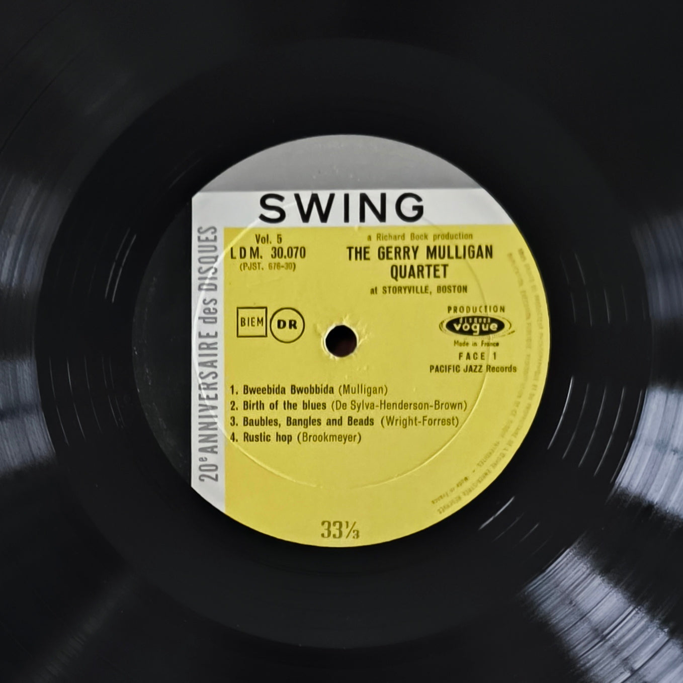 GERRY MULLIGAN QUARTET - Recorded In Boston At Storyville